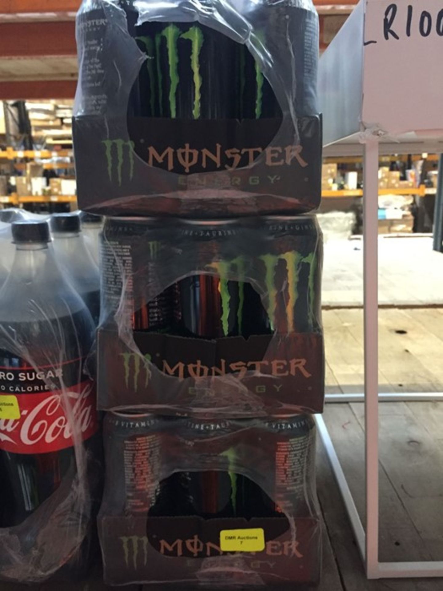 1 LOT TO CONTAIN 3 X 12 PACKS OF MONSTER ENERGY ORIGINAL 500ML CANS BB DEC 2020 - L7