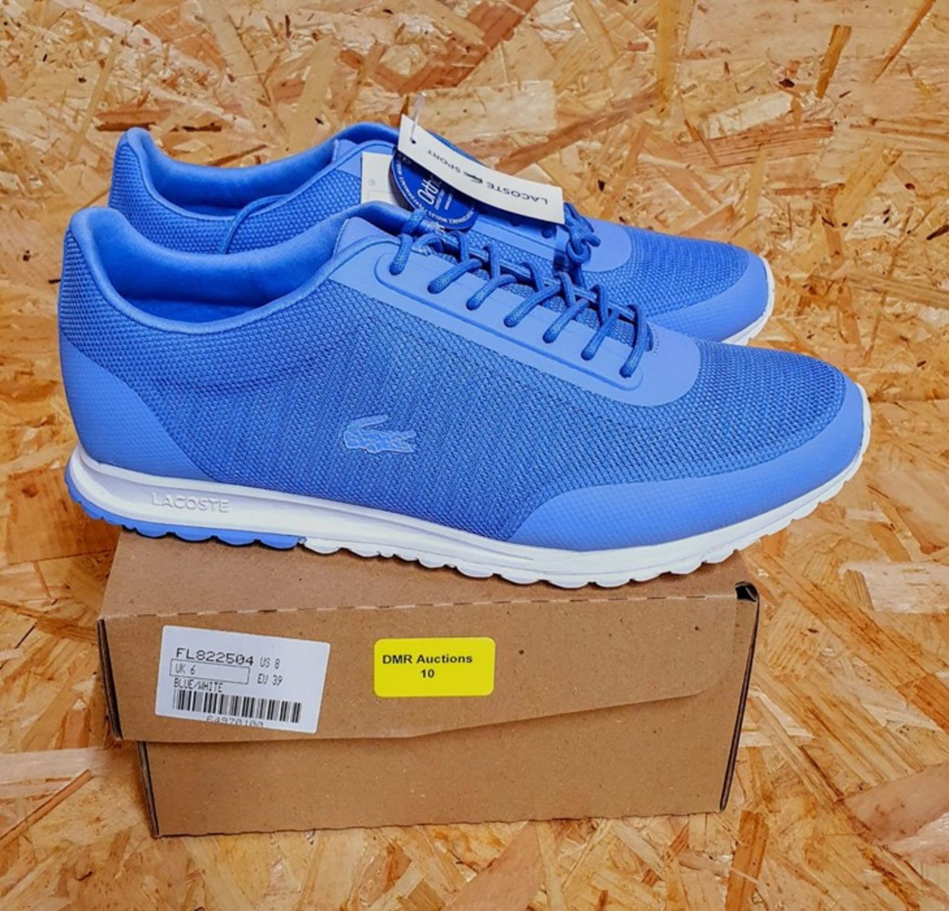 LACOSTE HELAINE WOMENS TRAINERS - UK SIZE 6/BLUE/WHITE