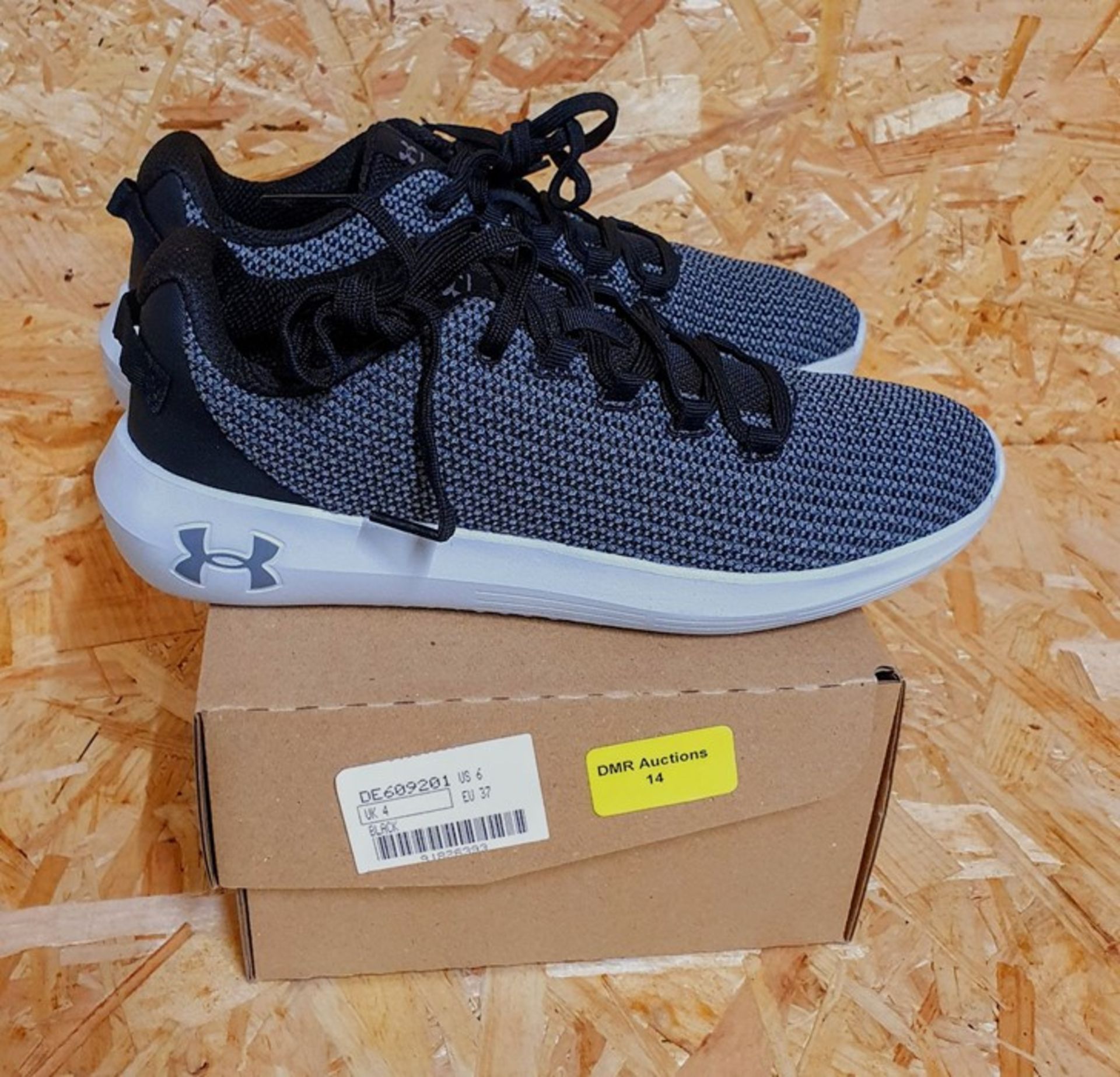 UNDER ARMOUR RIPPLE WOMENS TRAINERS - UK SIZE 4/BLACK