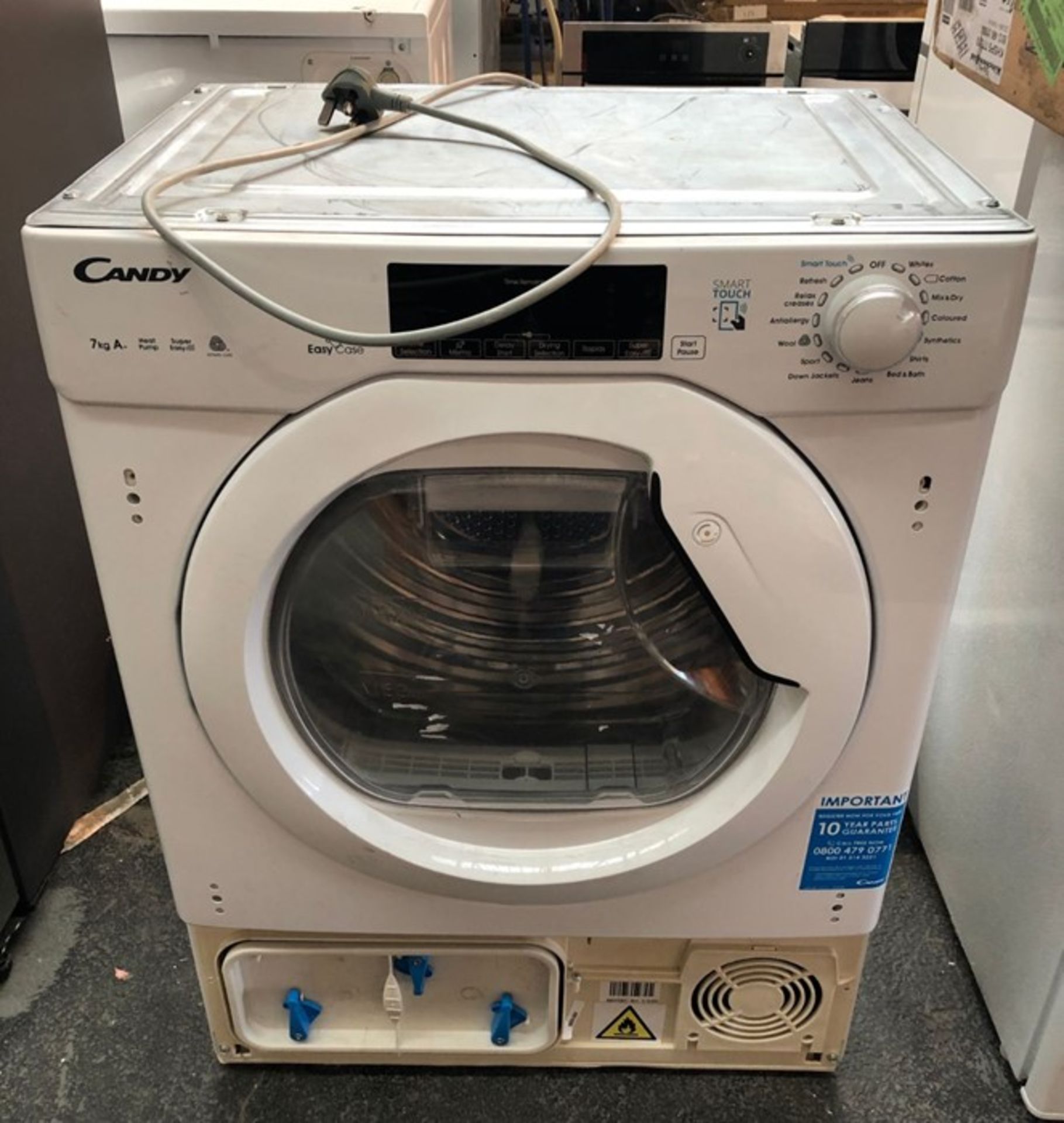 CANDY CBTD H7A1TE-80 HEAT PUMP TUMBLE DRYER / RRP £499.00 / CONDITION REPORT: UNTESTED CUSTOMER