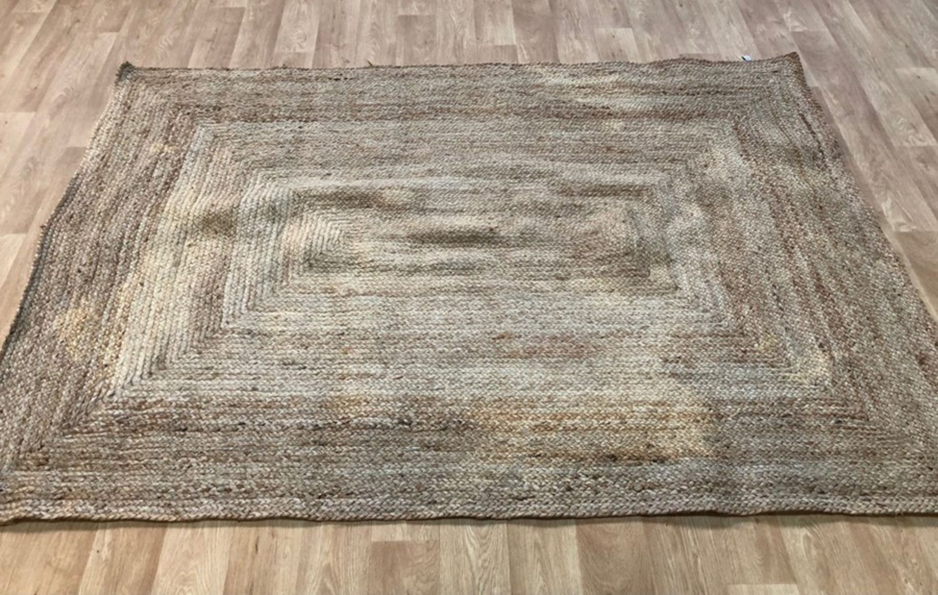 LA REDOUTE AFTAS RECTANGULAR JUTE RUG / 160 X 230cm