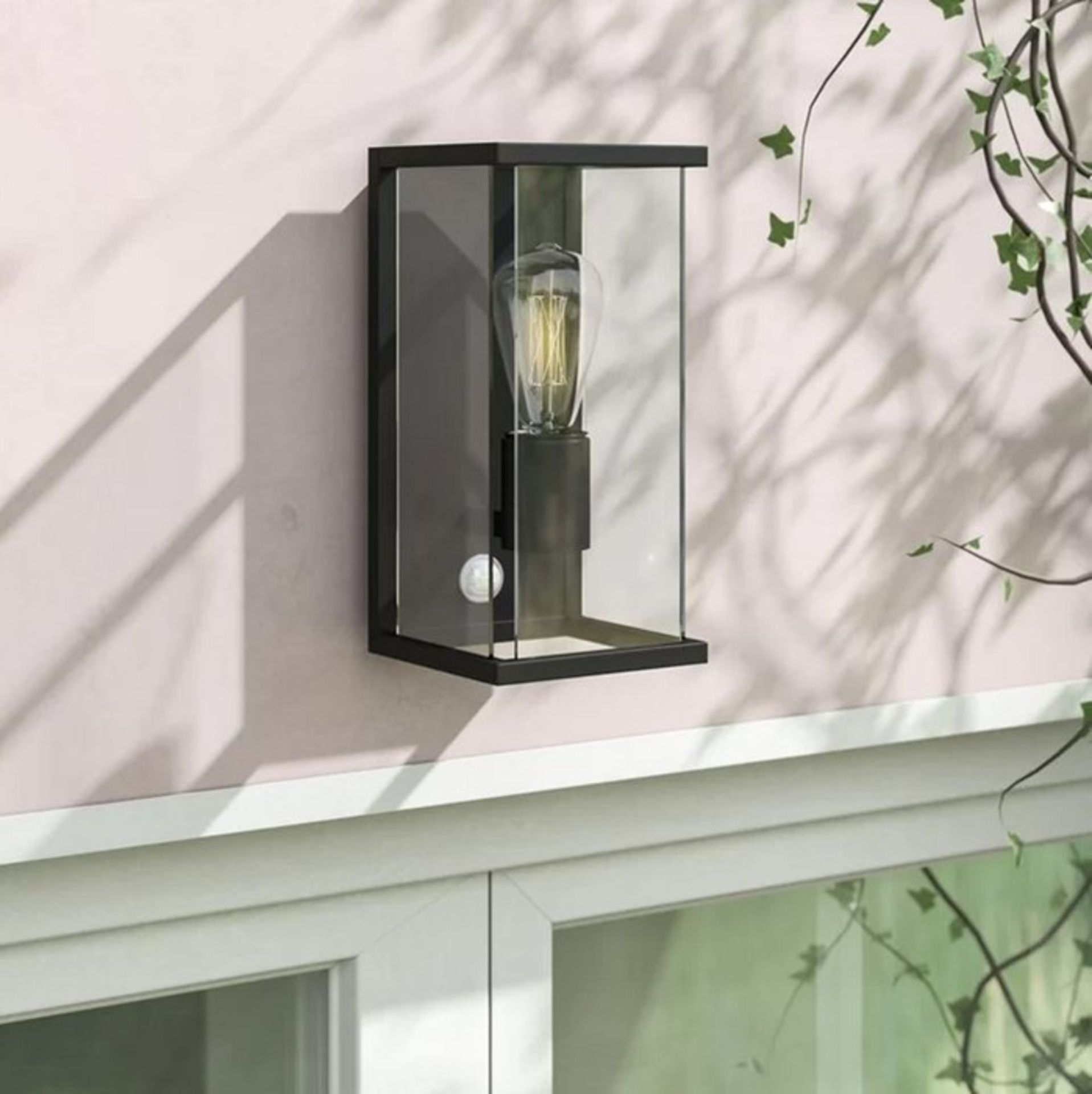 CLAIRE OUTDOOR SCONCE WITH PIR SENSOR BY LUCIDE