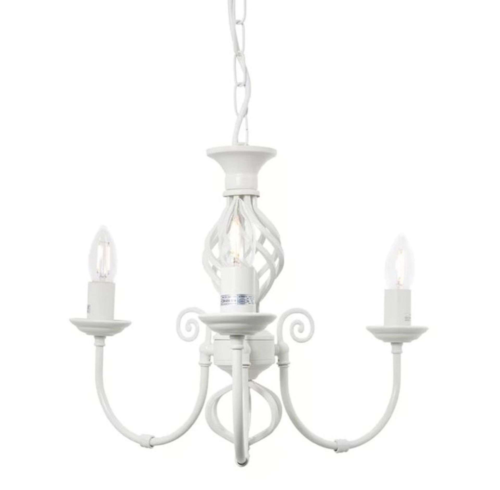 GILLAM 3-LIGHT CANDLE STYLE CHANDELIER - CREAM BY MARLOW HOME CO.