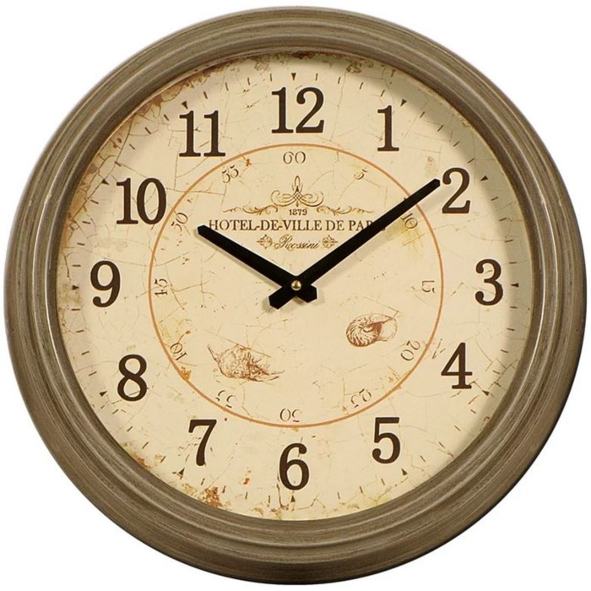 ELMWOOD 36CM WALL CLOCK - GREY BY BREAKWATER BAY