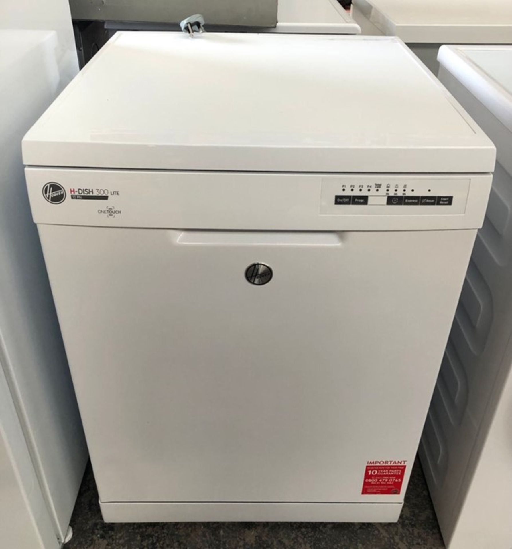 HOOVER HDPN 1L390OW-80 FREESTANDING DISHWASHER