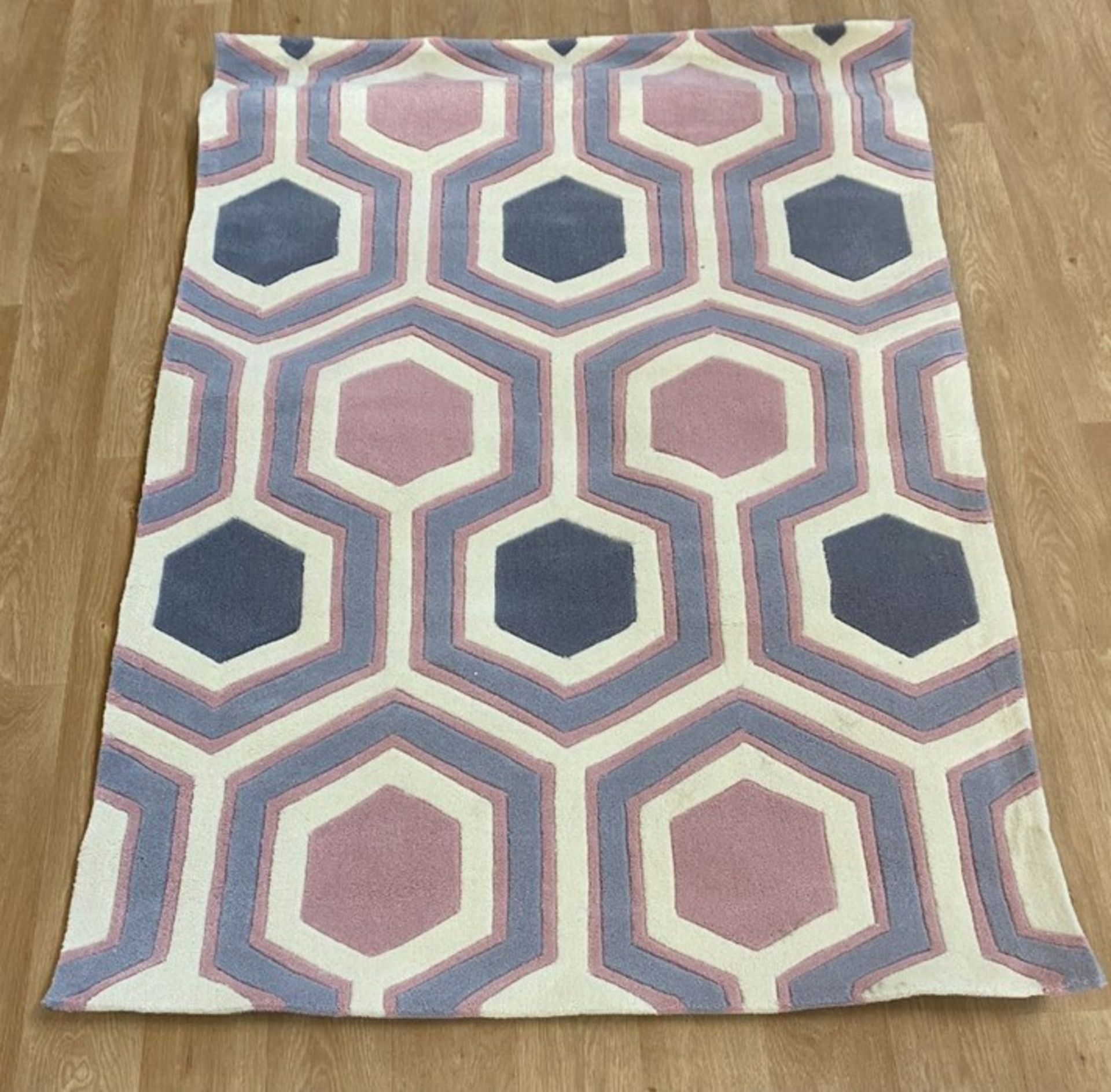 LA REDOUTE BERIC HEXAGON GEO RUG (120X170XM)