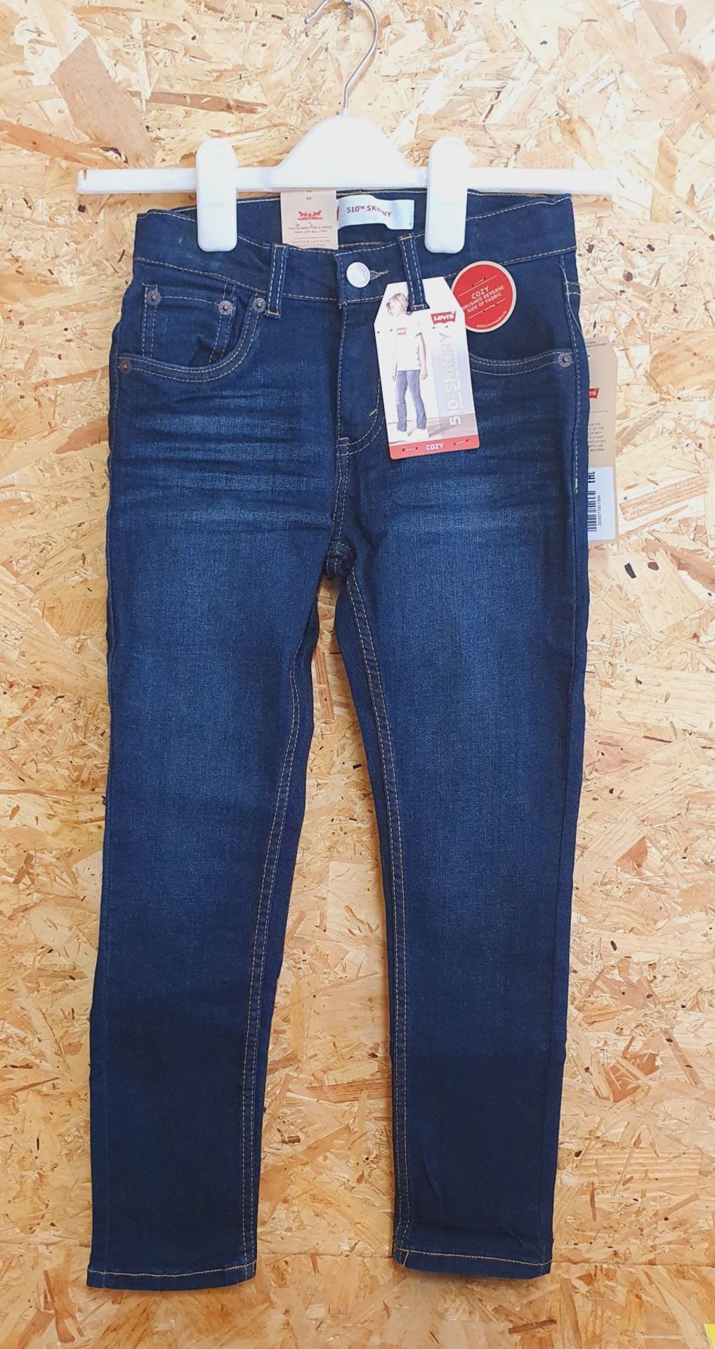 CHILDRENS LEVIS KIDS 510 SKINNY FIT JEANS IN MACHU PICCHU BLUE, SIZE 8A - RRP £30.00