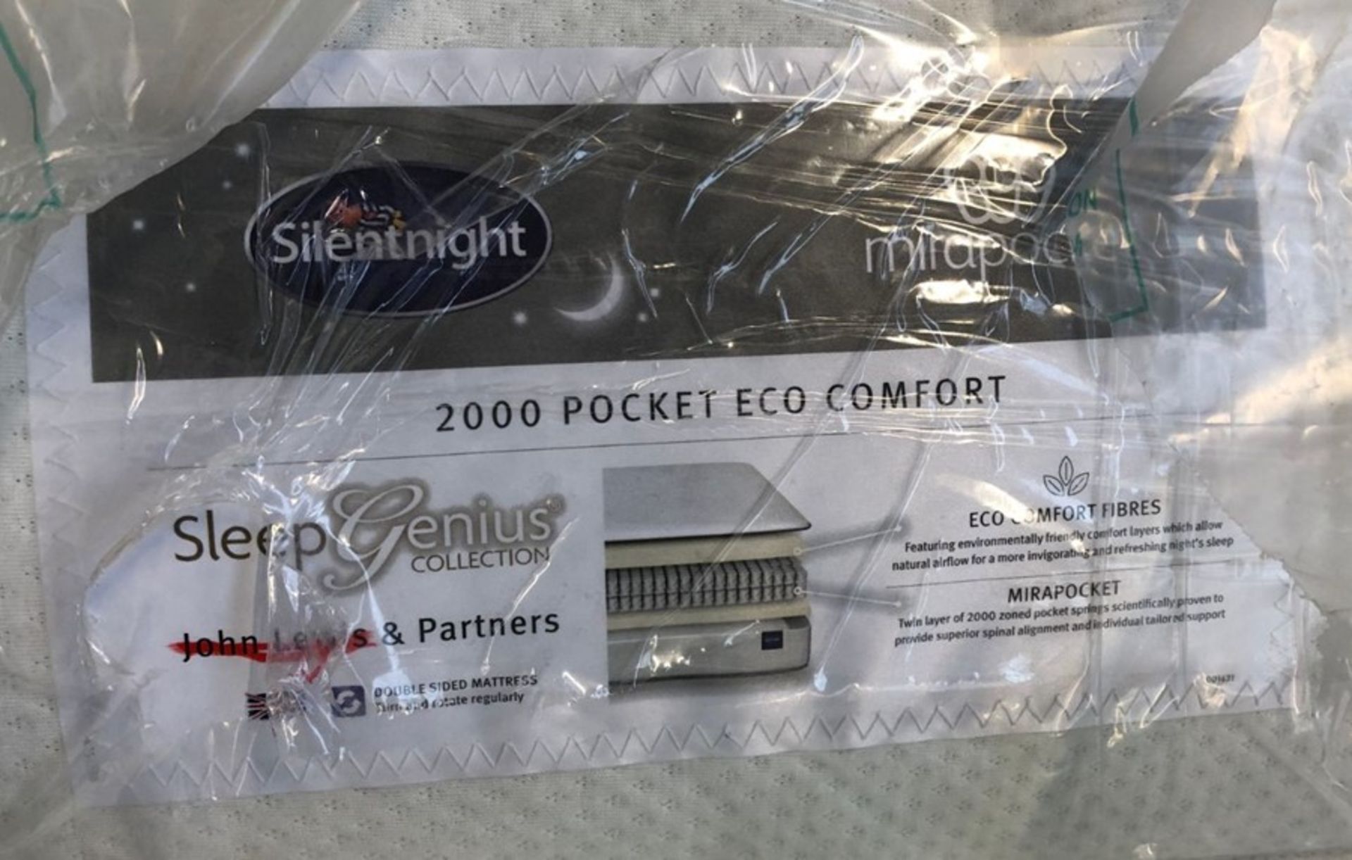 SILENTNIGHT SLEEP GENIUS 2000 POCKET ECO COMFORT KING SIZE MATTRESS