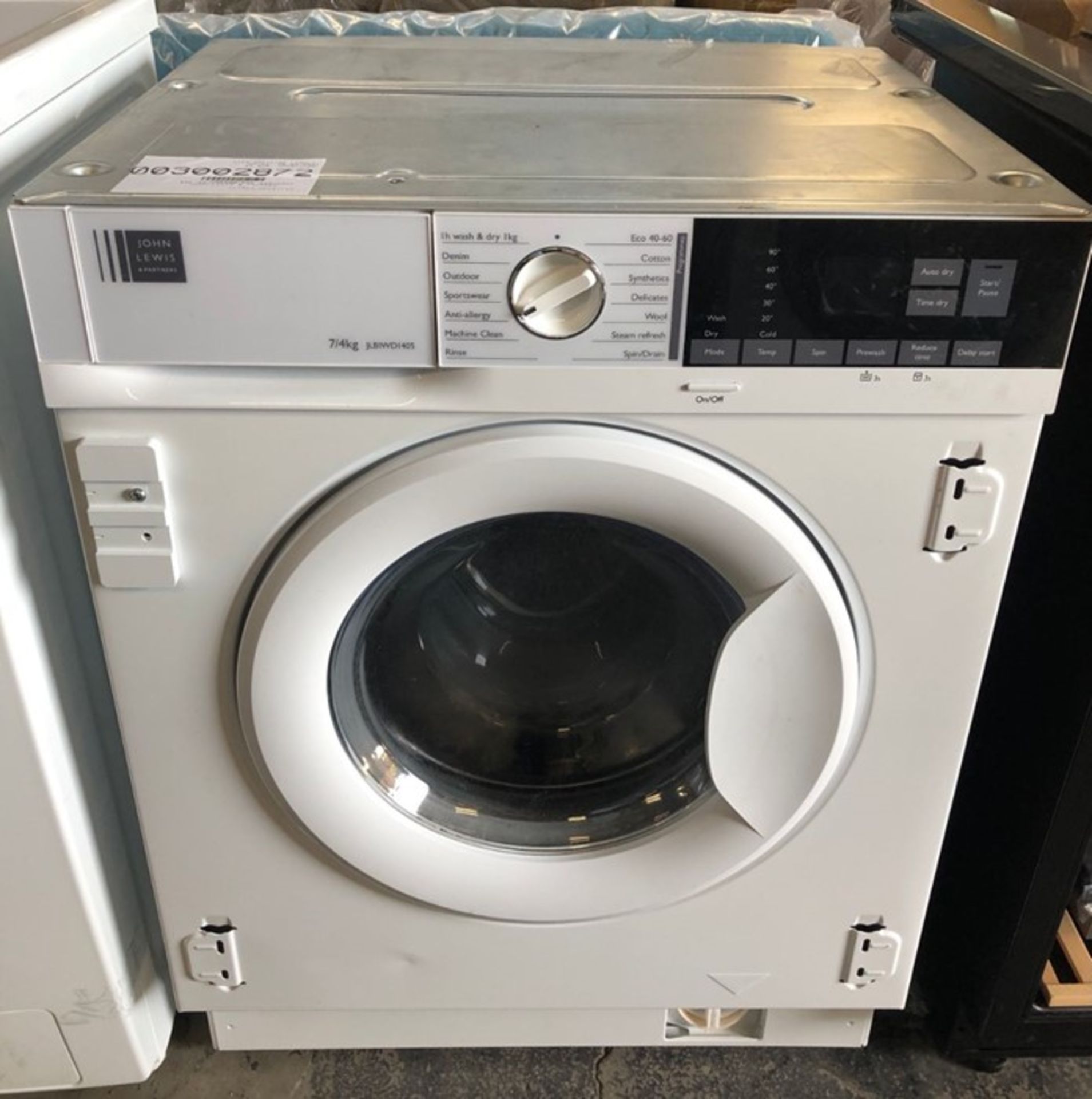 JOHN LEWIS JLBIWD1405 INTEGRATED WASHER DRYER