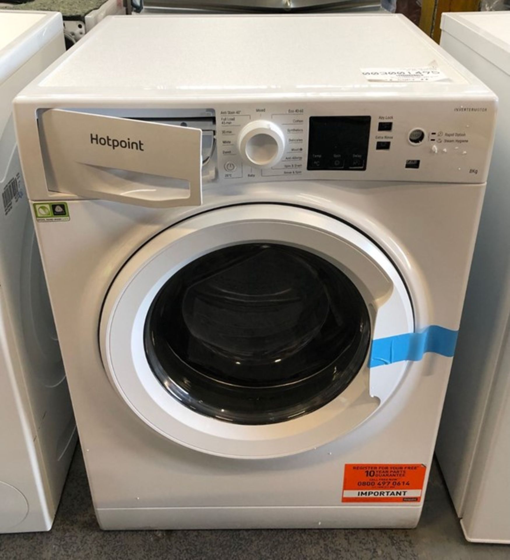 HOTPOINT NSWM 843C W FREESTANDING WASHING MACHINE