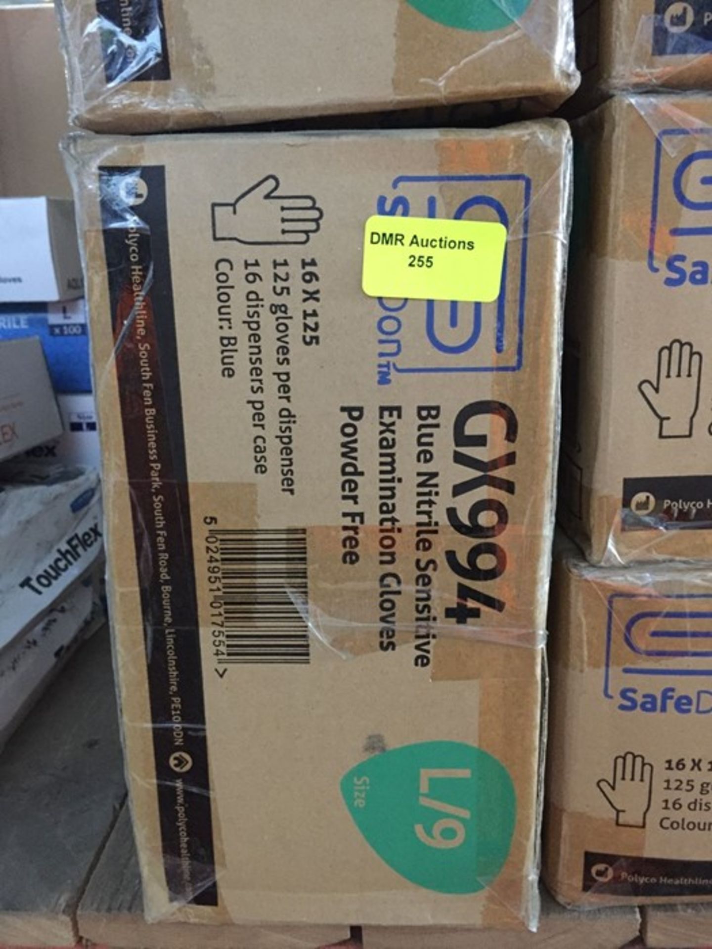 ONE LOT TO CONTAIN A BOX OF SAFEDON GX994 POWDER FREE GLOVES (QTY750 PAIRS PER BOX)