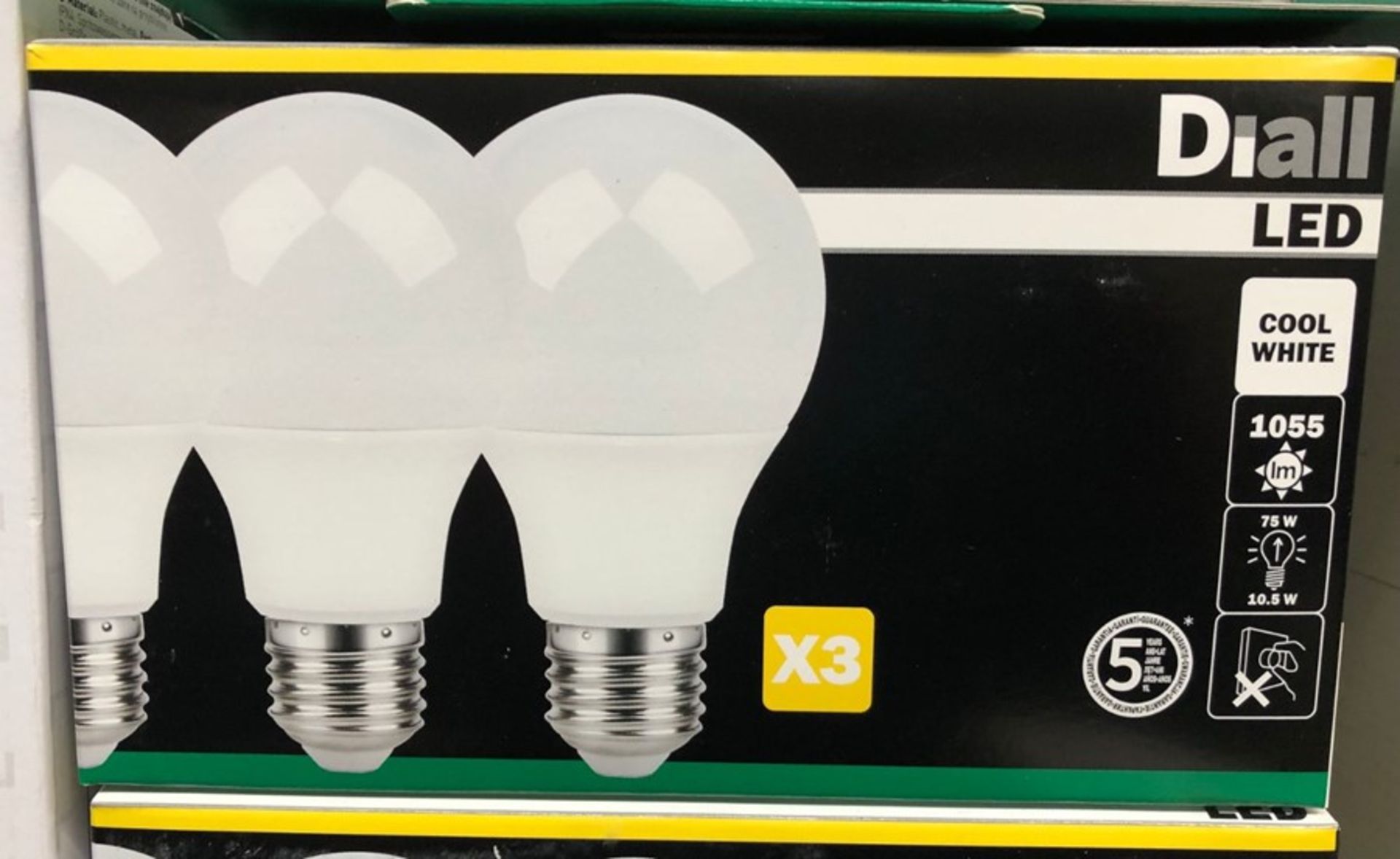 7 X PACKS OF DIALL LED E27 GLS LED LIGHT BULKS (3 BULBS PER PACK) / AS NEW
