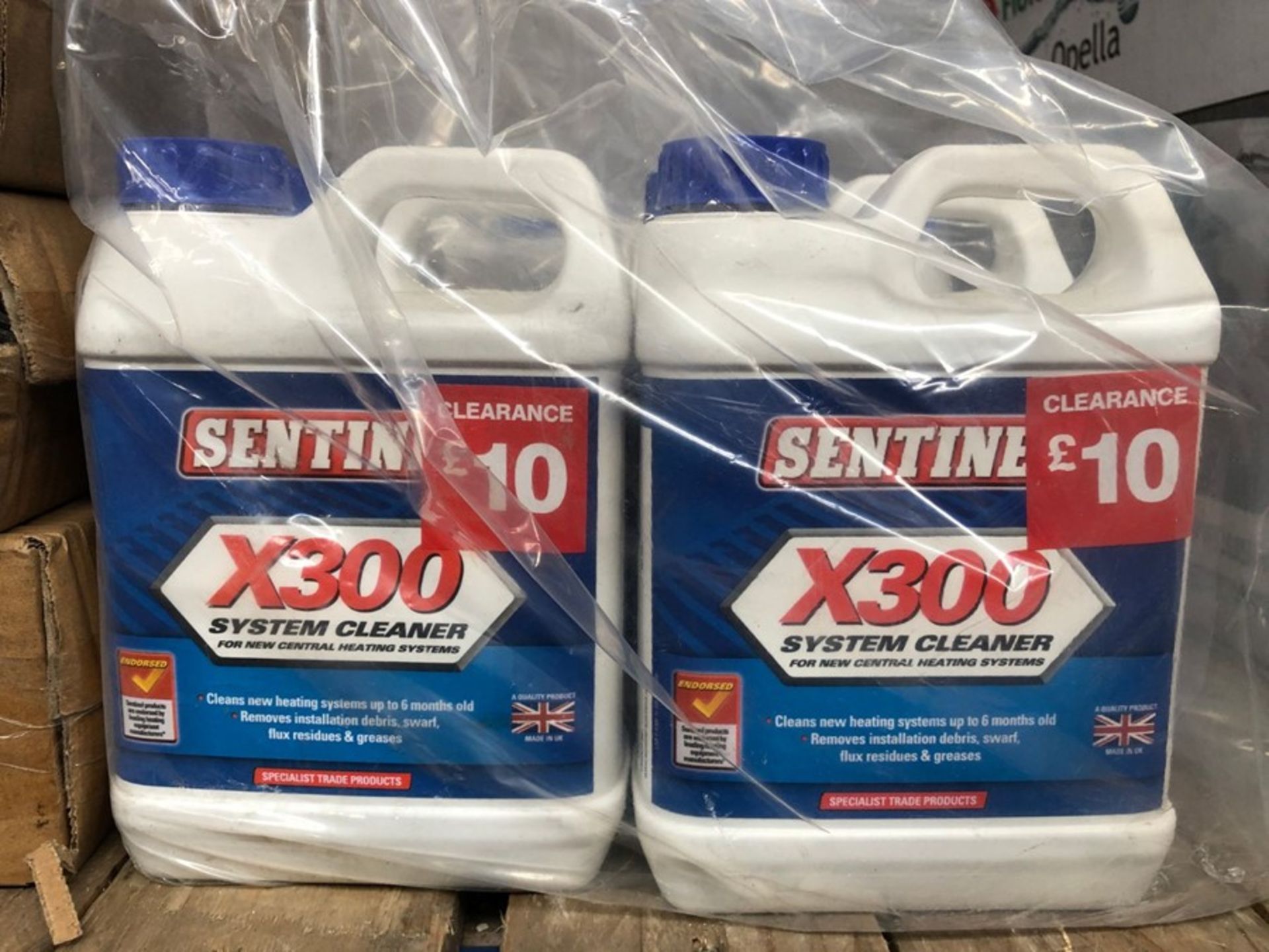 10 X BOTTLES OF SENTINEL X300 SYSTEM CLEANER FOR NEW CENTRAL HEATING SYSTEMS