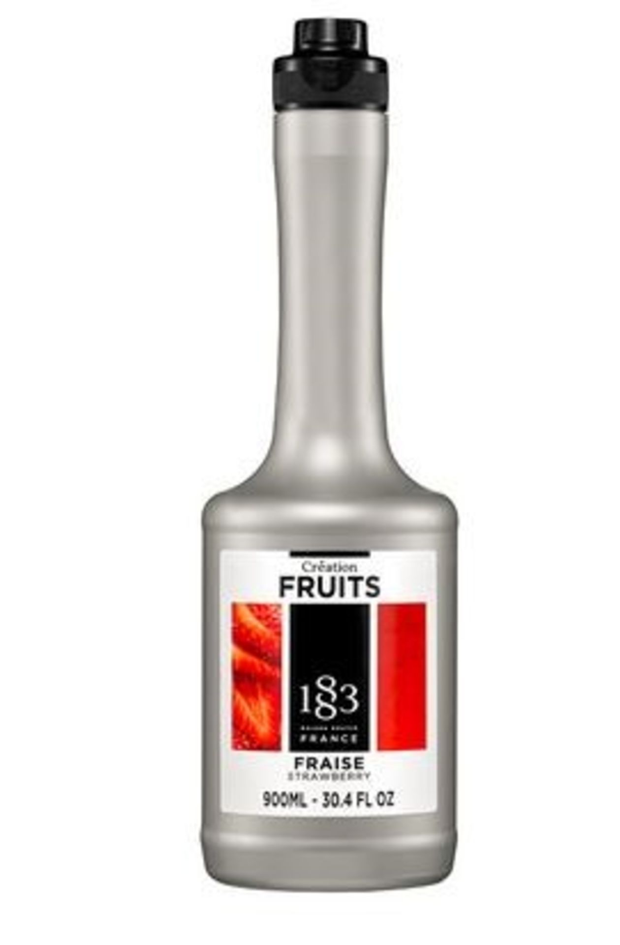 1 LOT TO CONTAIN A BOX OF 6 X 900ML BOTTLES OF ROUTIN 1883 CREATION FRUIT STRAWBERRY PUREE FOR