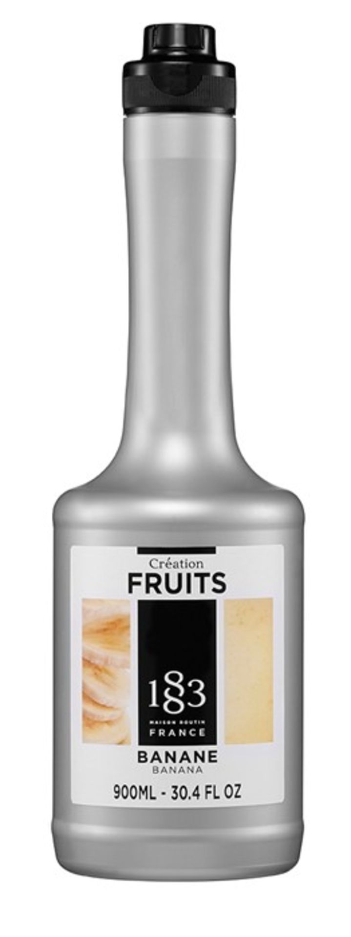 1 LOT TO CONTAIN A BOX OF 6 X 900ML BOTTLES OF ROUTIN 1883 CREATION FRUIT BANANA PUREE FOR