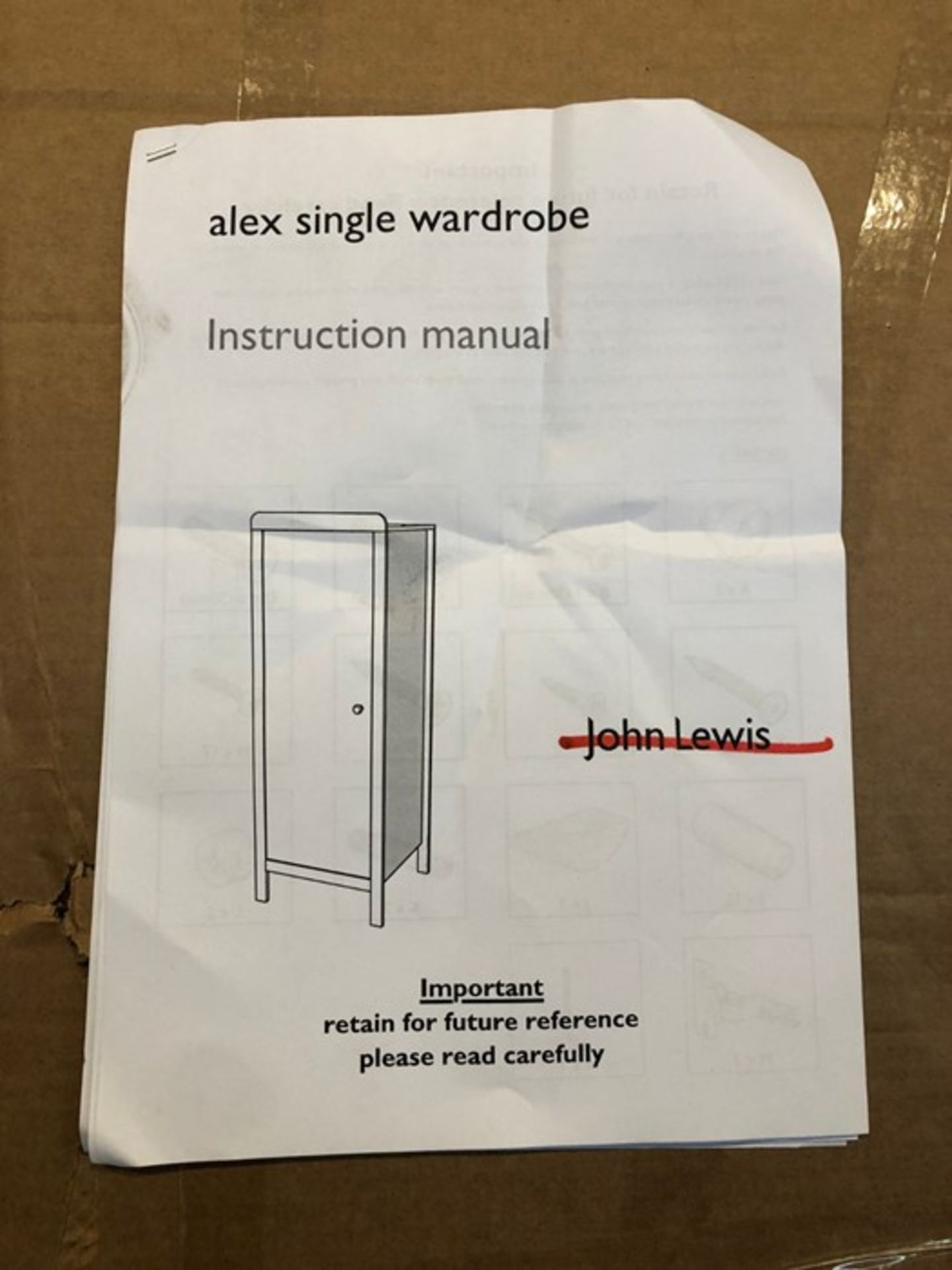 JOHN LEWIS ALEX SINGLE WARDROBE