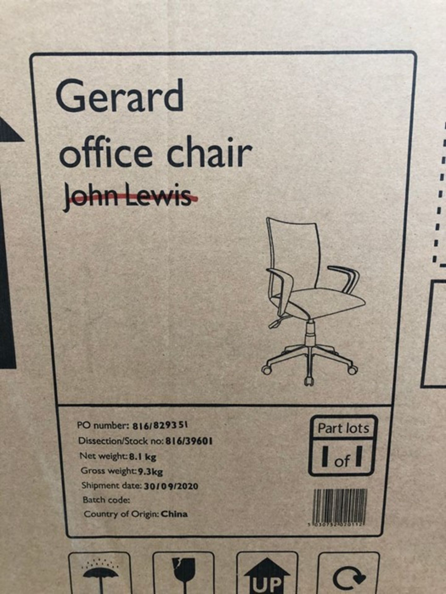 JOHN LEWIS GERARD OFFICE CHAIR