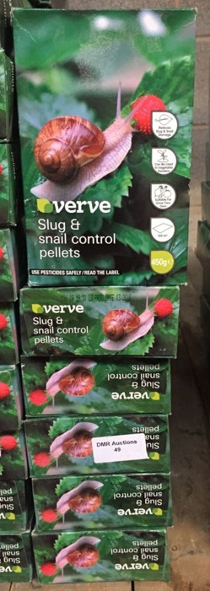 1 LOT TO CONTAIN 15 X BOXES OF AS NEW VERVE SLUG AND SNAIL CONTROL PELLETS 450G / RRP £90.00