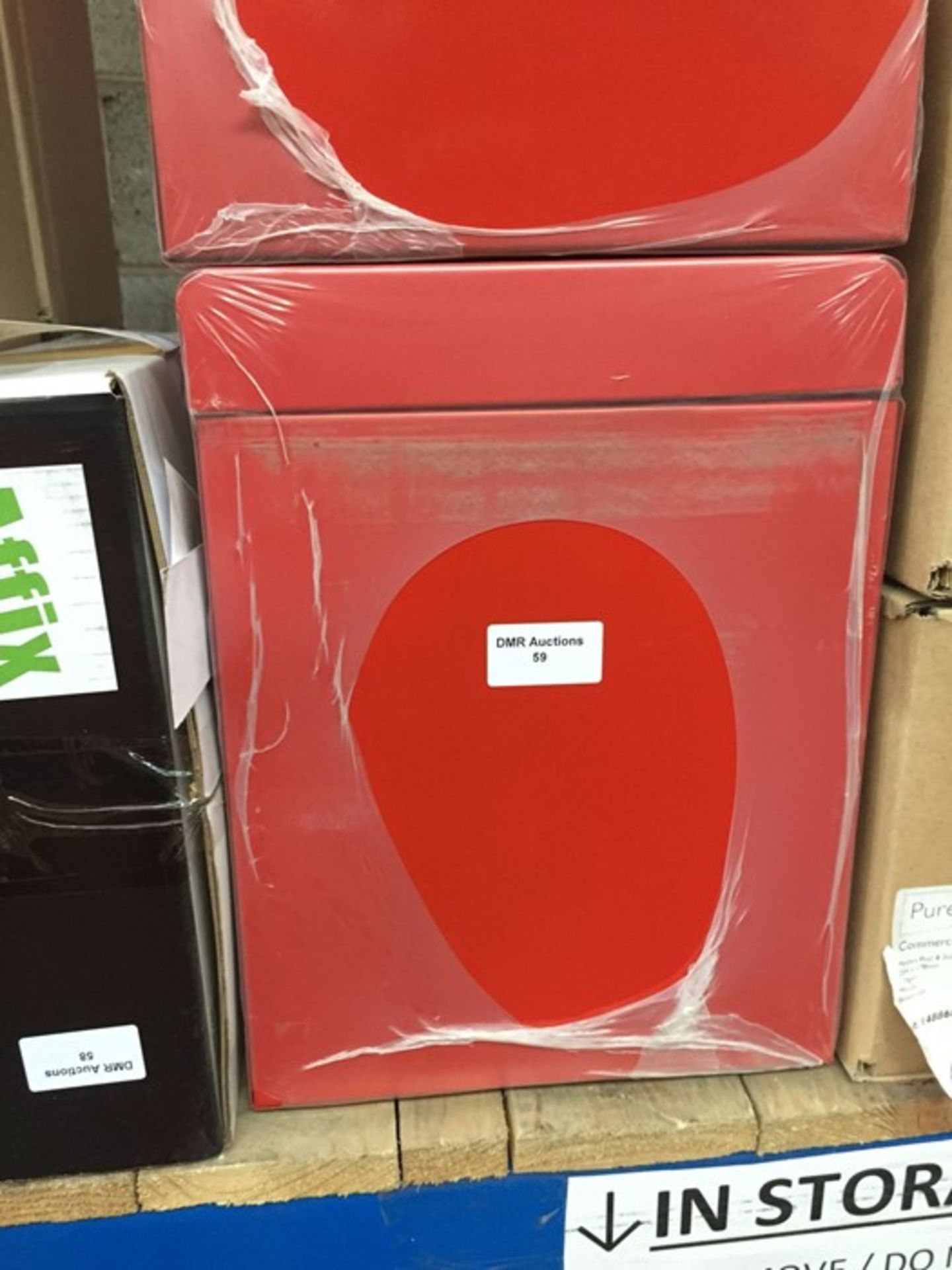 1 LOT TO CONTAIN 2 X AS NEW CATHEDRAL BRITISH HOME FILE LOCKABLE STORAGE BOXES IN RED (L12)