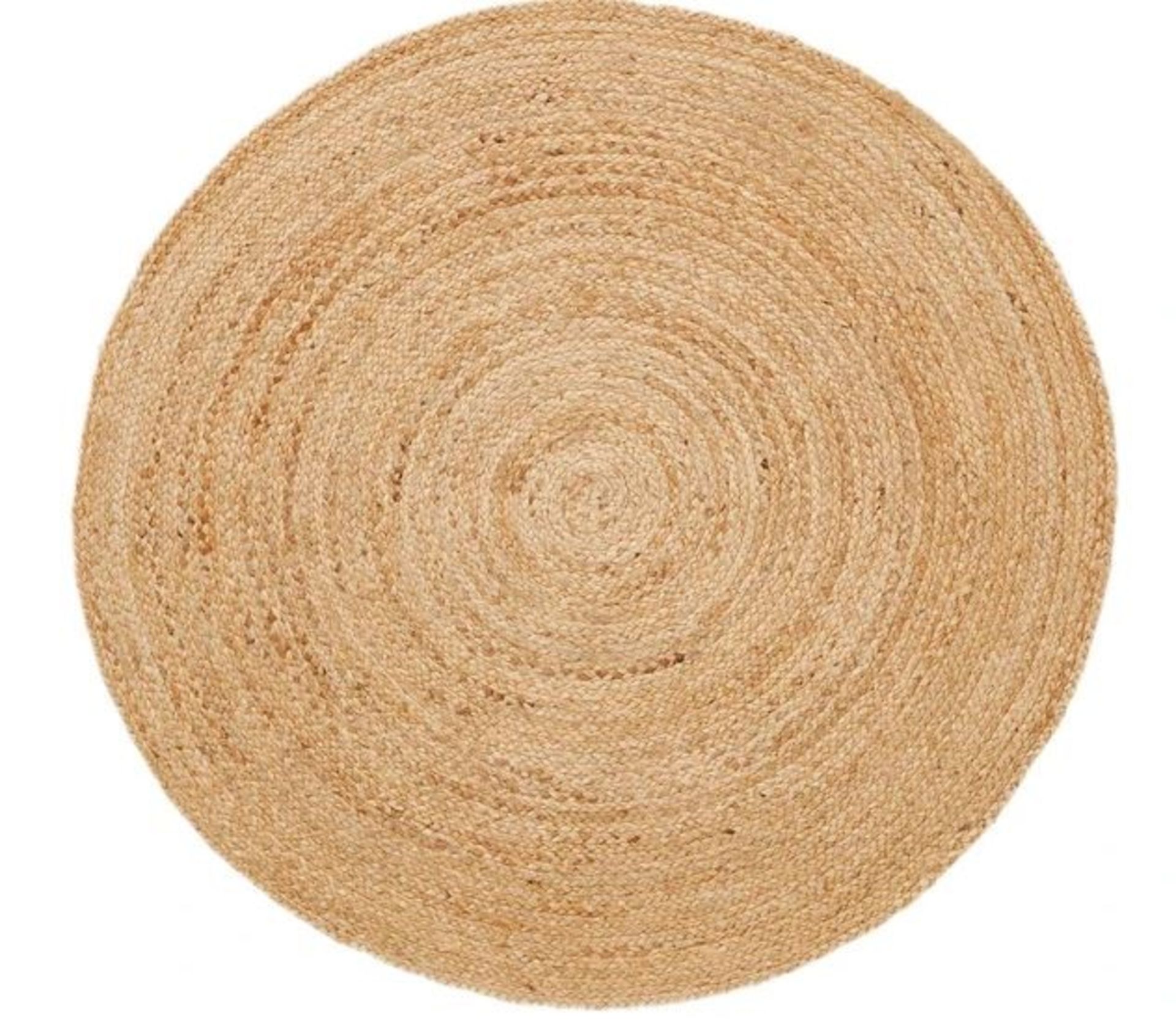 LA REDOUTE AFTAS ROUND JUTE RUG 100CM DIAMETER