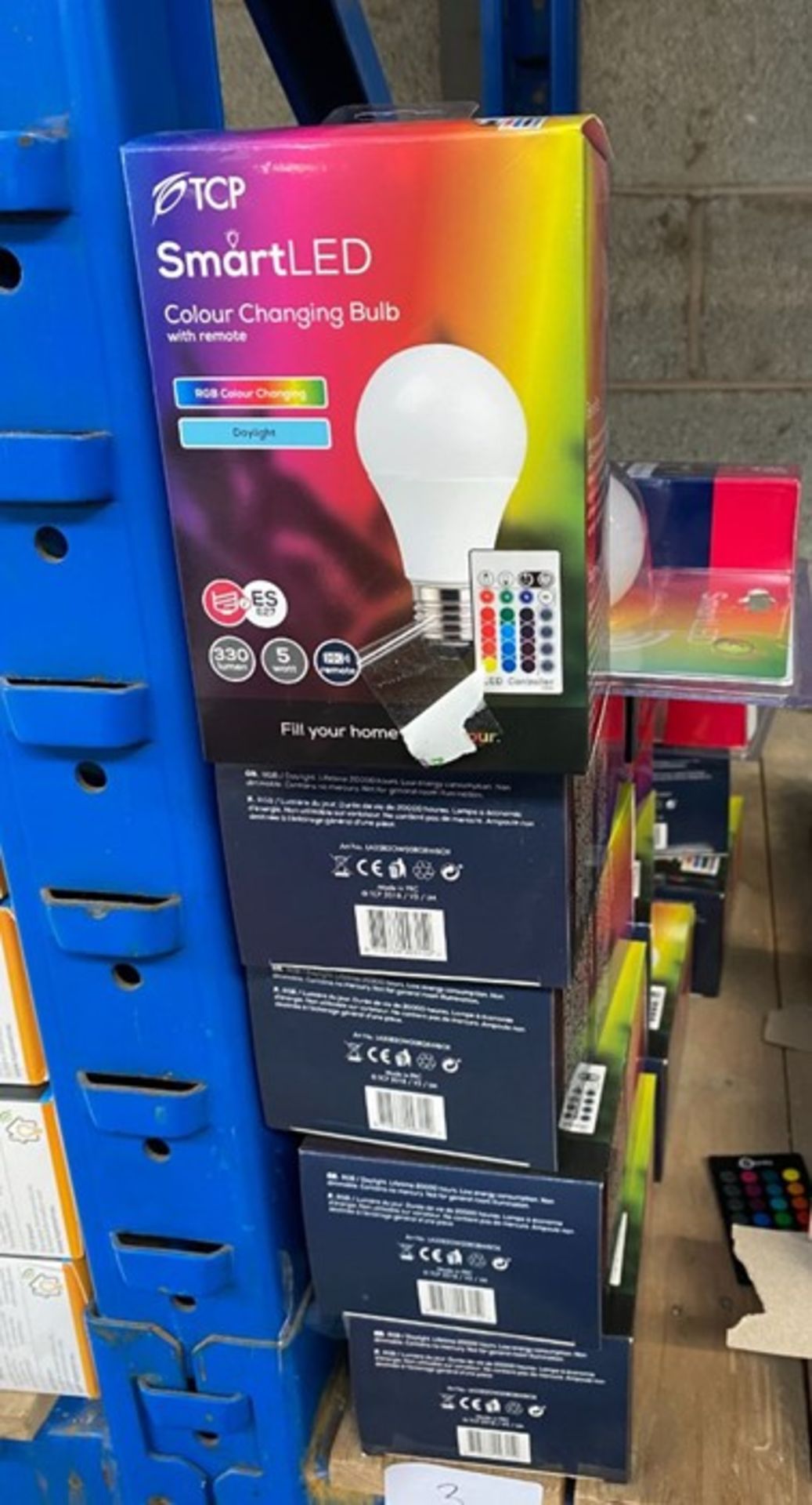 1 LOT TO CONTAIN AN ASSORTMENT OF TCP SMART LED COLOUR CHANGING BULBS (UNTESTED CUSTOMER RETURNS)