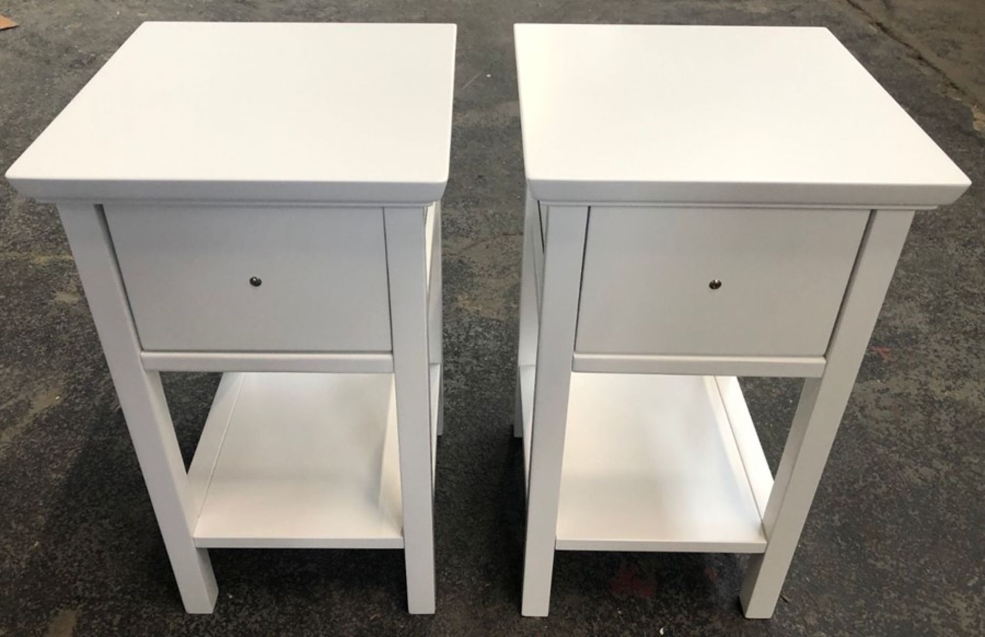 2 x JOHN LEWIS WILTON BEDSIDE TABLES