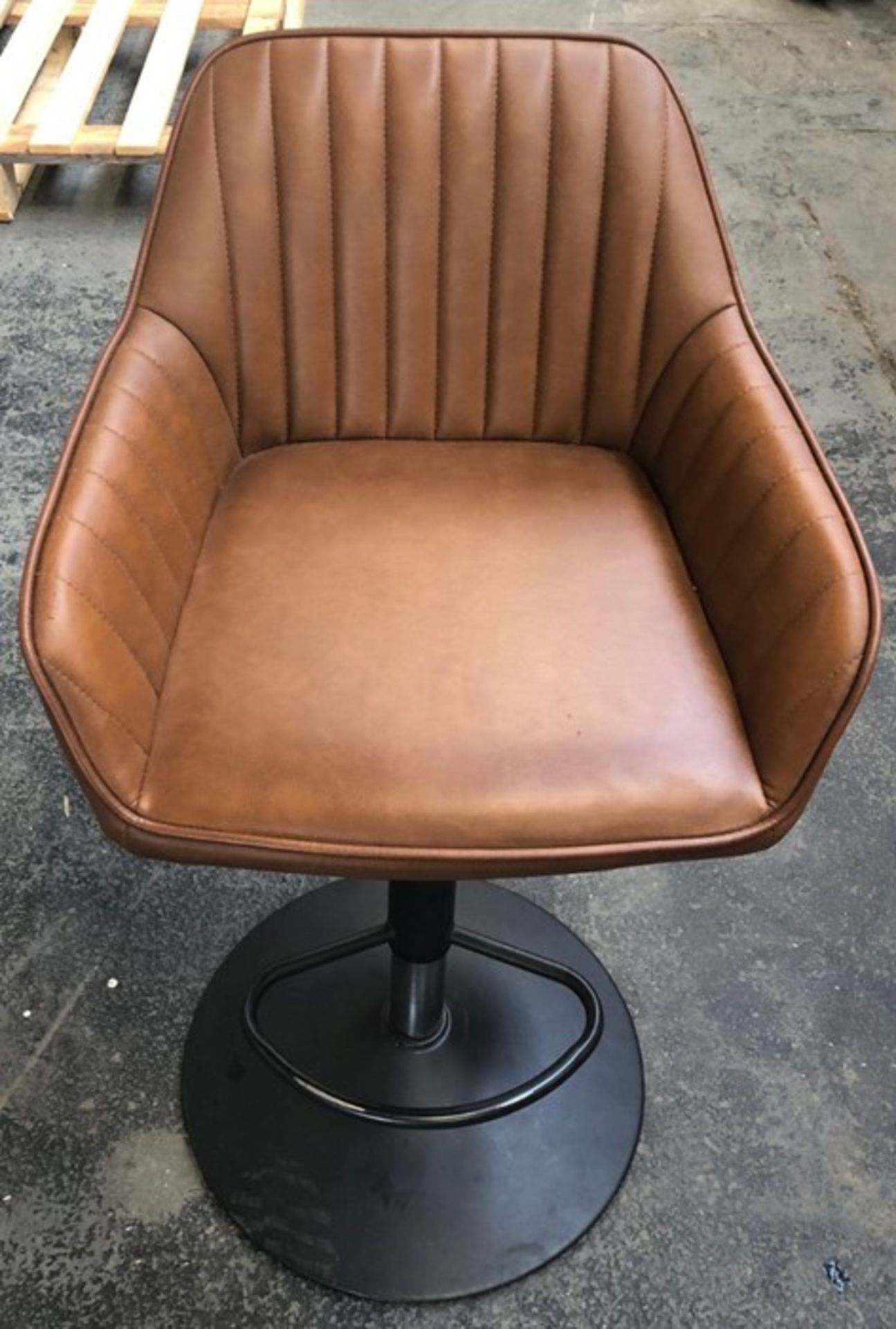 JOHN LEWIS BROOKS GAS LIFT ADJUSTABLE BAR CHAIR