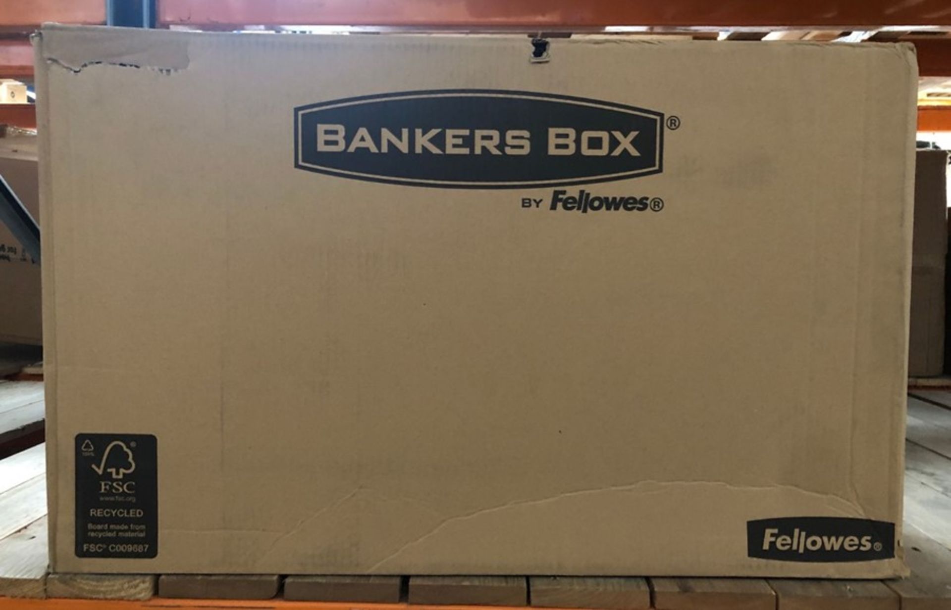 1 X BOX TO CONTAIN 10 FELLOWES BANKERS BOX CARDBOARD STOARGE BOXES