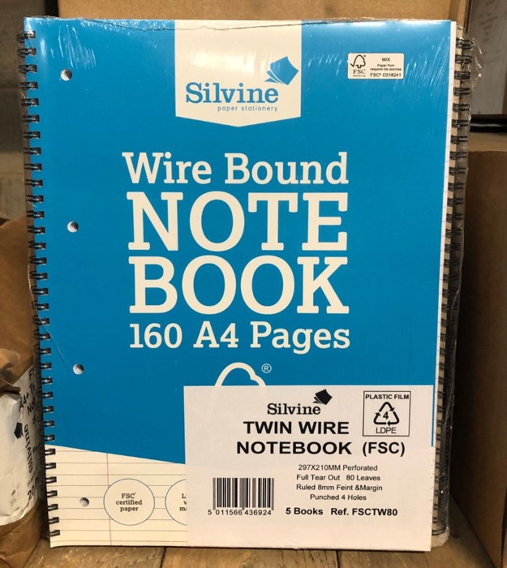 10 X SILVINE WIRE BOUND NOTE BOOKS / AS NEW