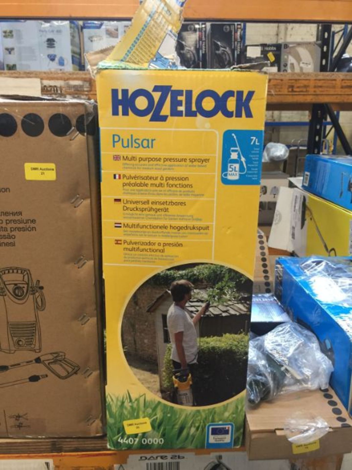 1 X HOZELOCK TRIGGER SPRAYER 5L RRP £37.00 (UNTESTED CUSTOMER RETURNS)