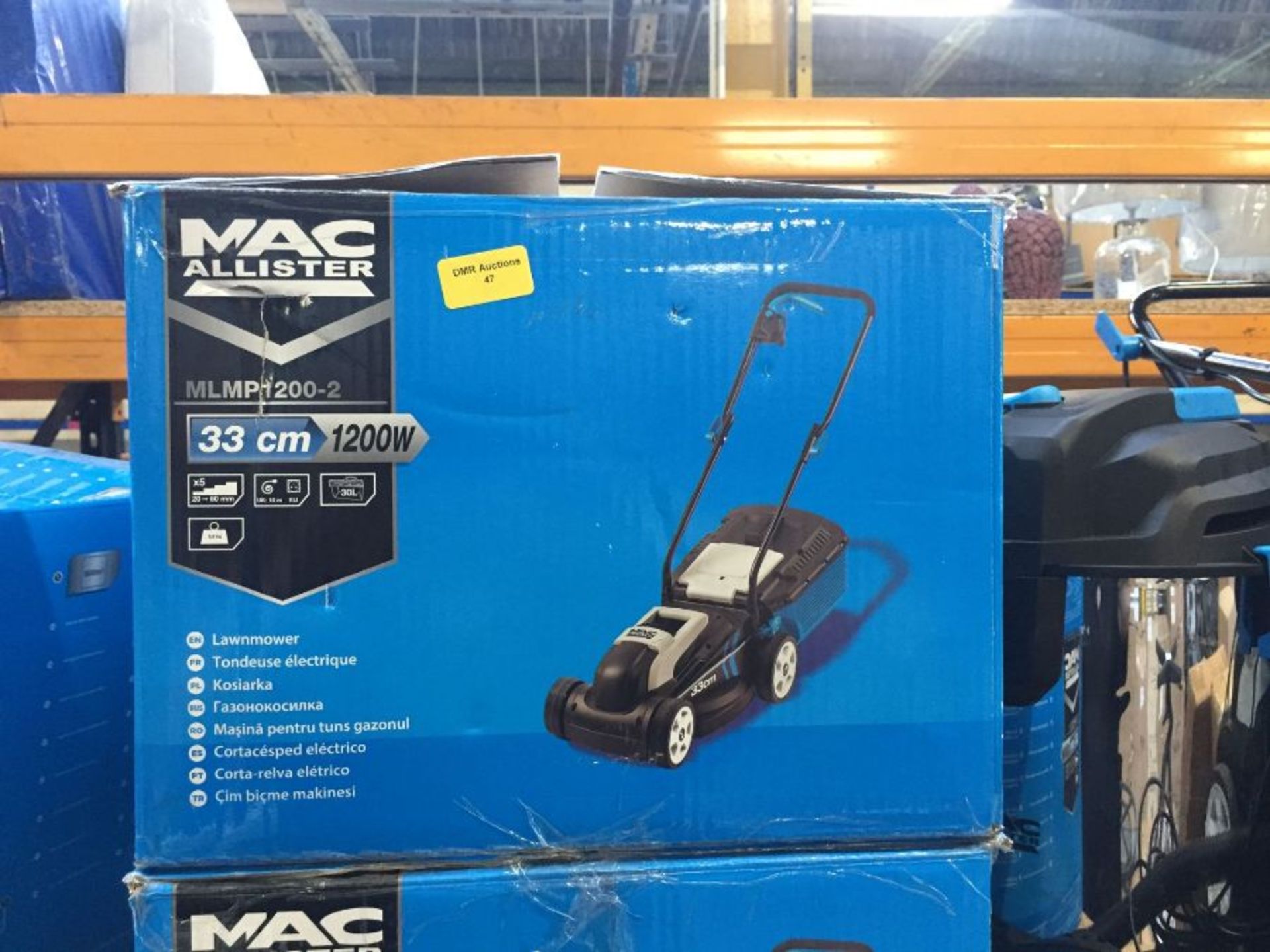 1 X MAC ALLISTER MLMP1200-2 CORDED PUSH LAWNMOWER (UNTESTED CUSTOMER RETURNS) RRP £60.00