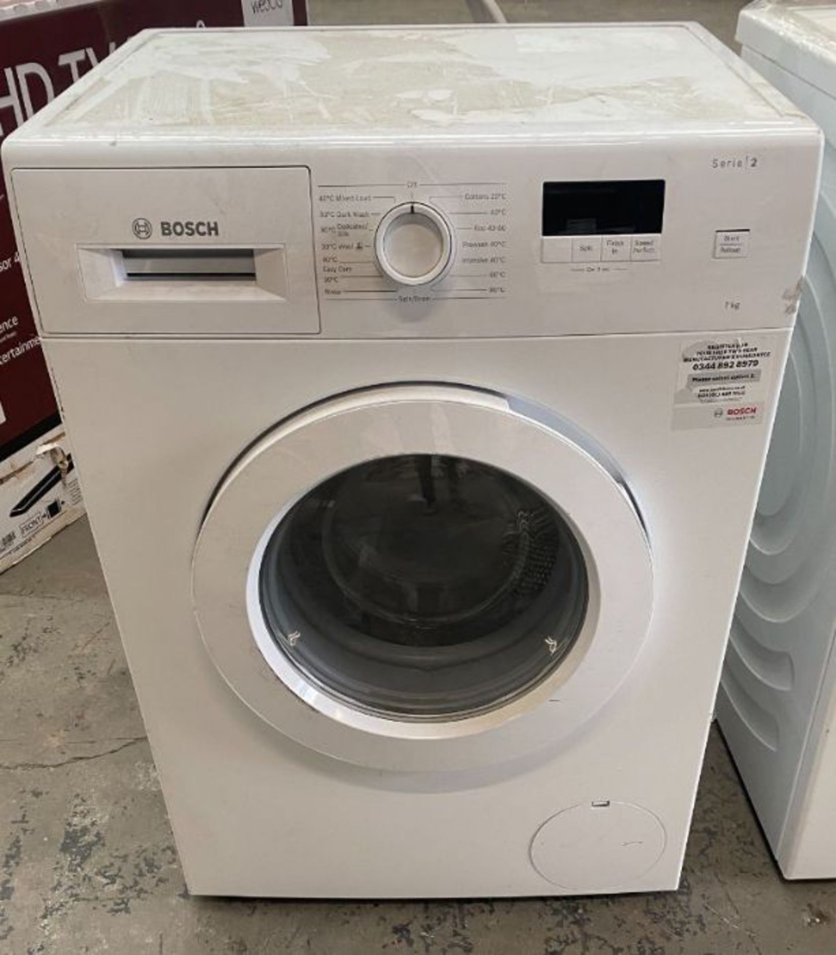 BOSCH SERIE 2 WAJ28008GB 7 KG 1400 SPIN WASHING MACHINE - WHITE RRP £329.99 (UNTESTED CUSTOMER