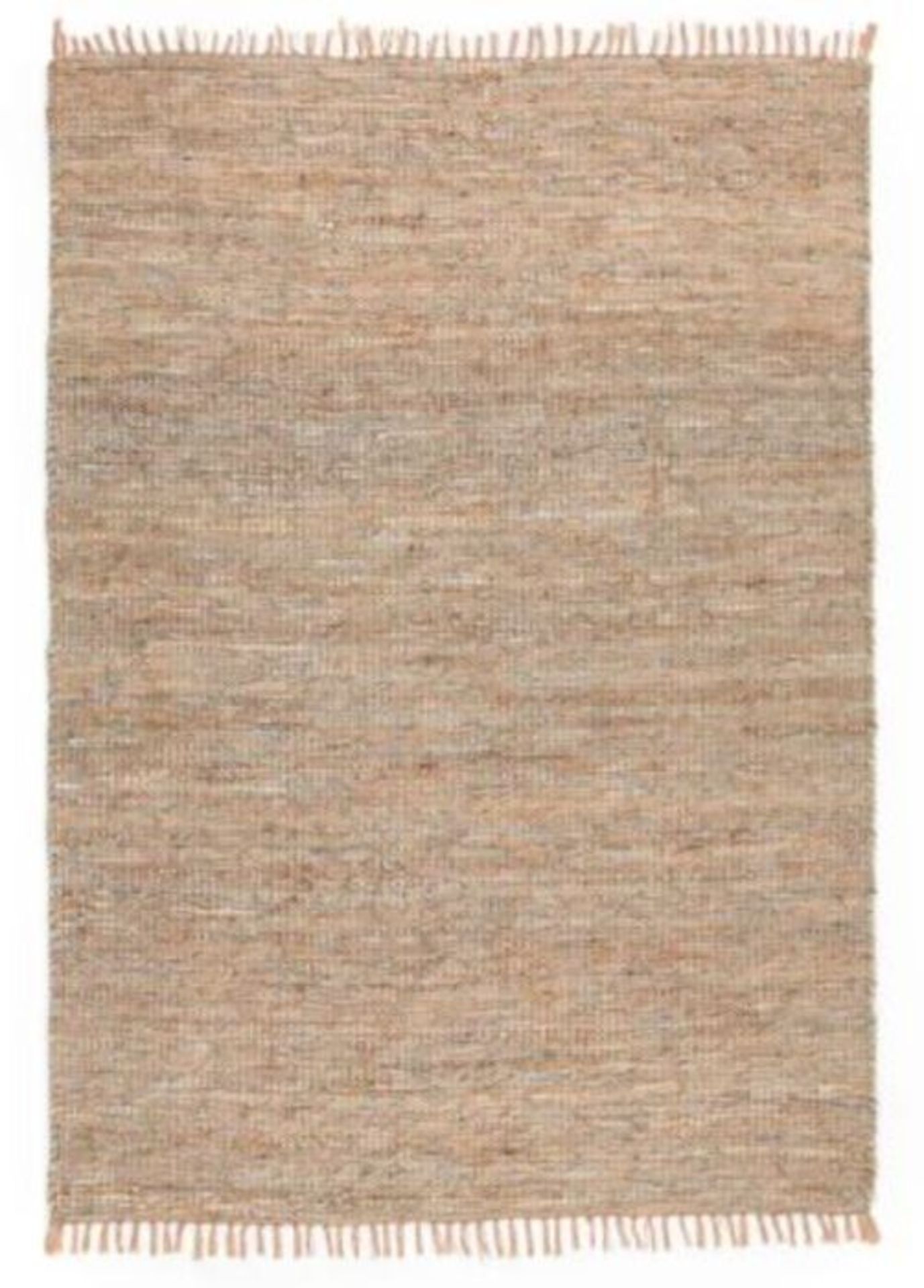 LA REDOUTE AIDAS JUTE & LEATHER HAND-WOVEN RUG (200X290)