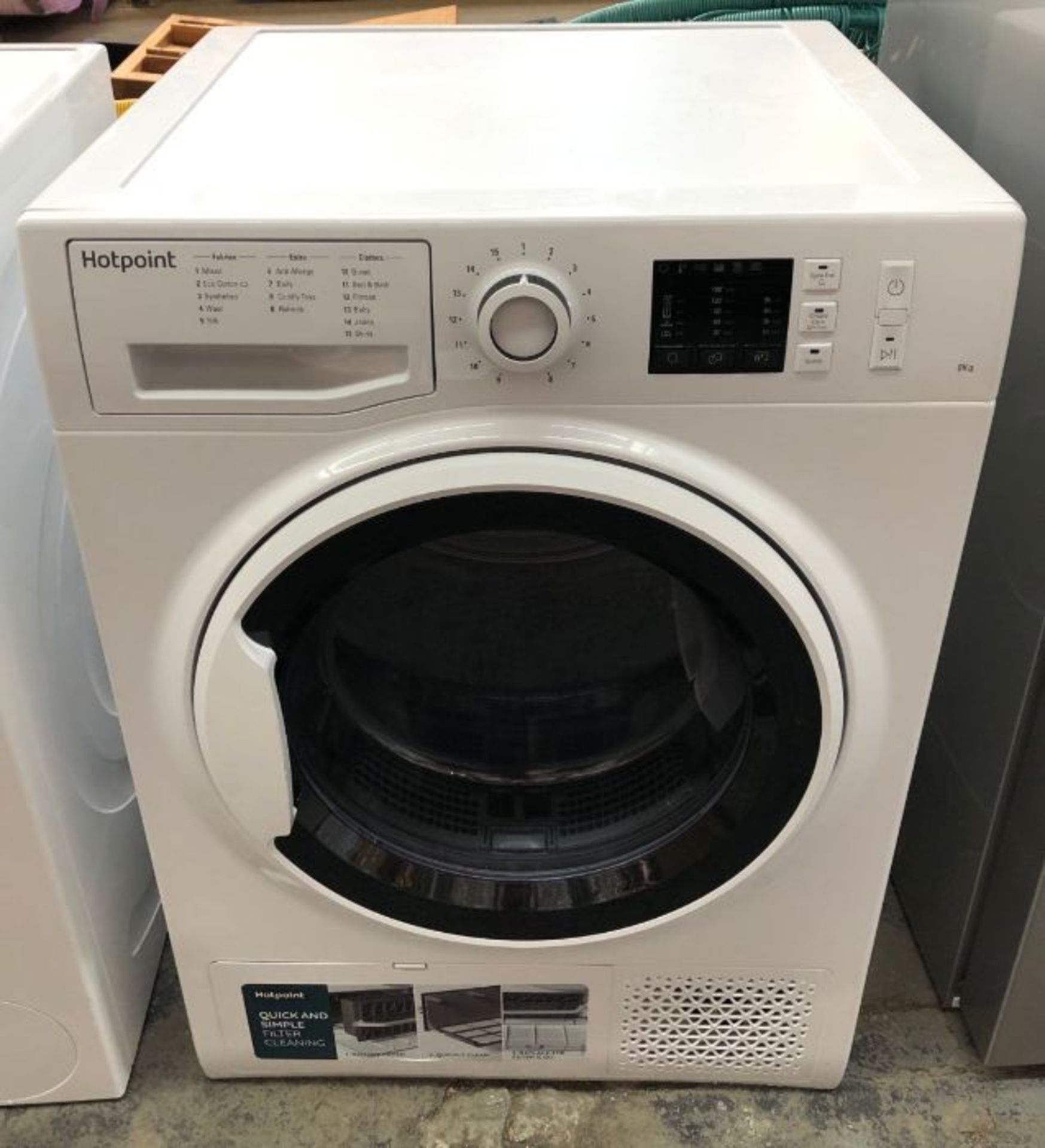 HOTPOINT NTM1081WKUK HEAT PUMP TUMBLE DRYER