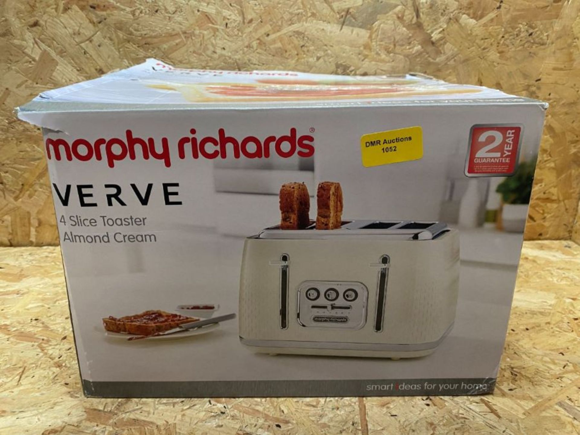 1 X MORPHY RICHARDS VERVE 4 SLICE TOASTER - UNTESTED CUSTOMER RETURNS - APPRAISALS AVAILABLE ON