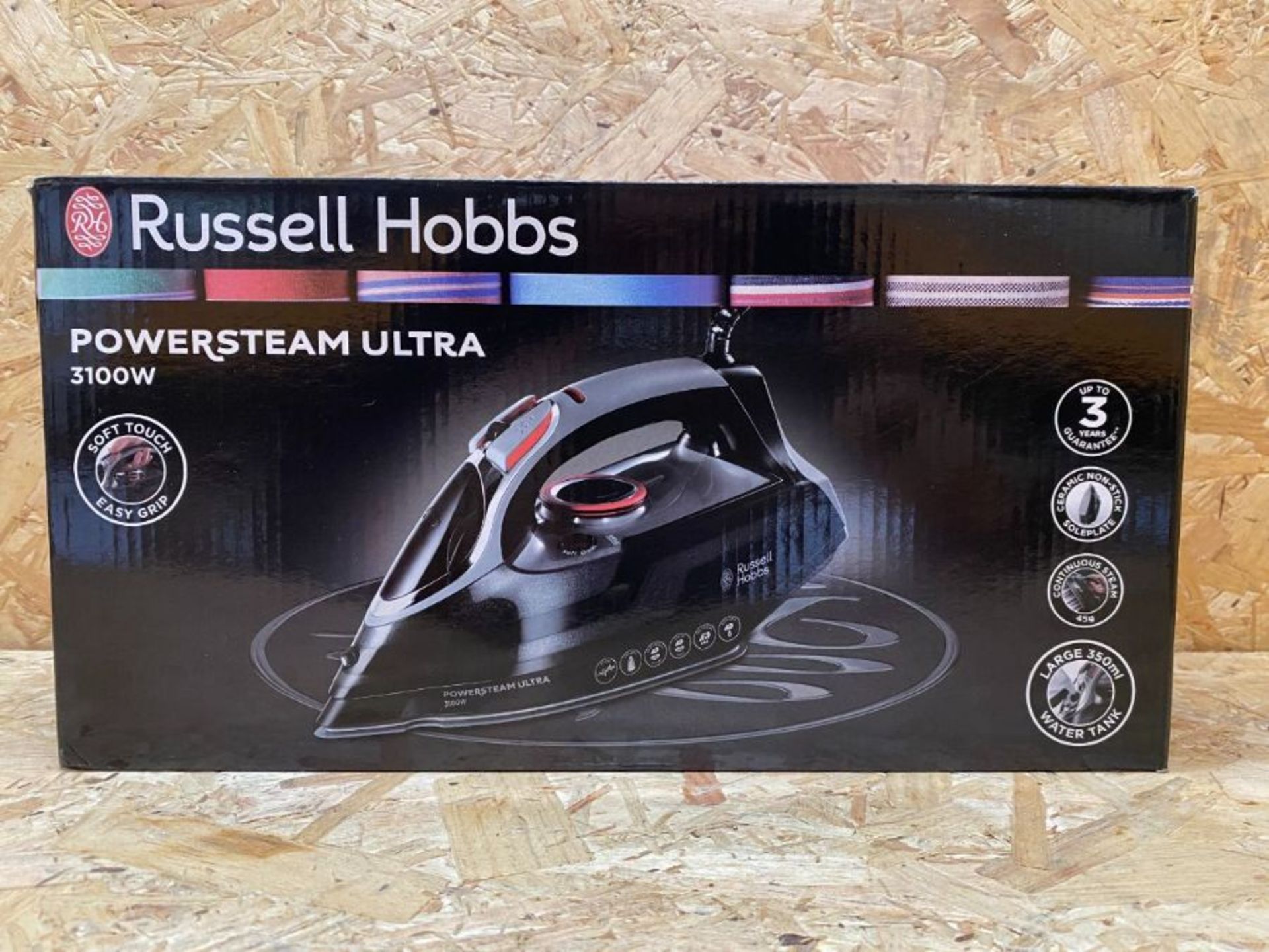 1 X RUSSELL HOBBS POWERSTEAM ULTRA IRON / RRP £59.99 - UNTESTED CUSTOMER RETURNS - APPRAISALS