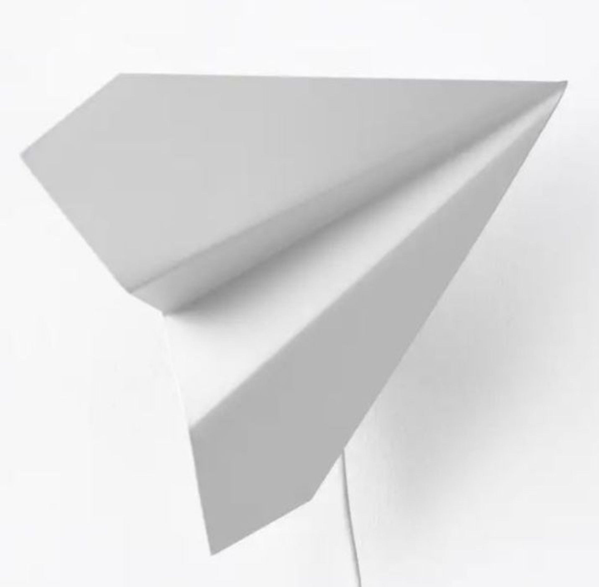 1 X DELTA PAPER PLANE-STYLE WALL LIGHT SHADE / GRADE A / RRP £25.00