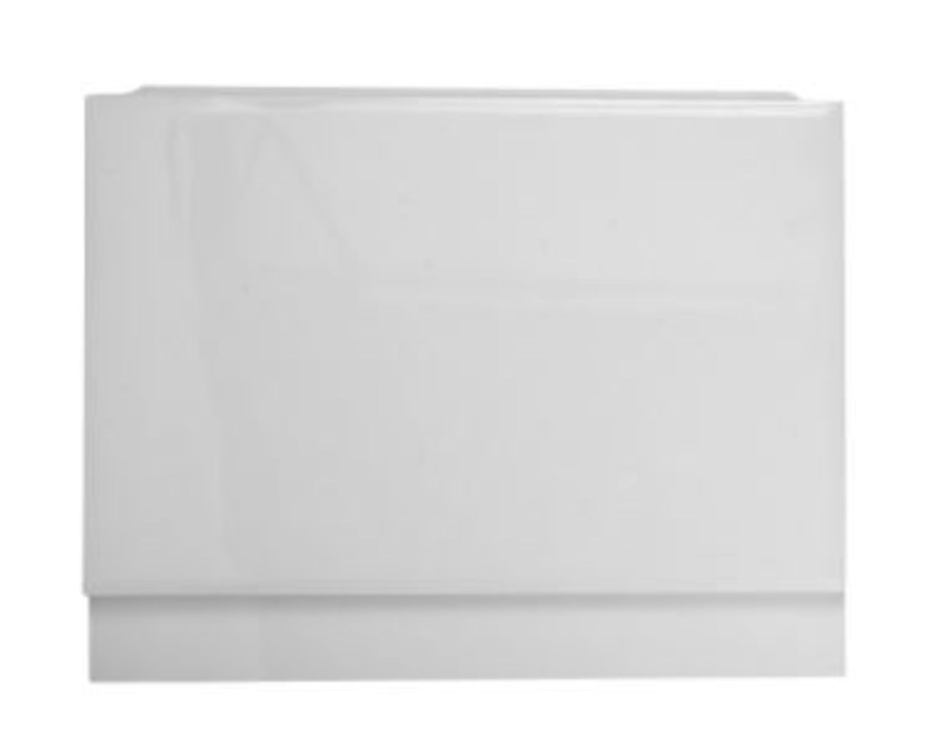 1 X COOKE & LEWIS GLOSS MEDIUM-DENSITY FIBREBOARD (MDF) WHITE END BATH PANEL (W)685MM / RRP £40.00