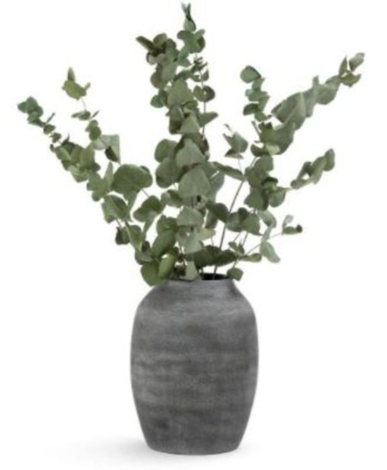 1 X VASE WITH GRAY SMOOTH CONCRETE EFFECT / GRADE A / RRP £46.00