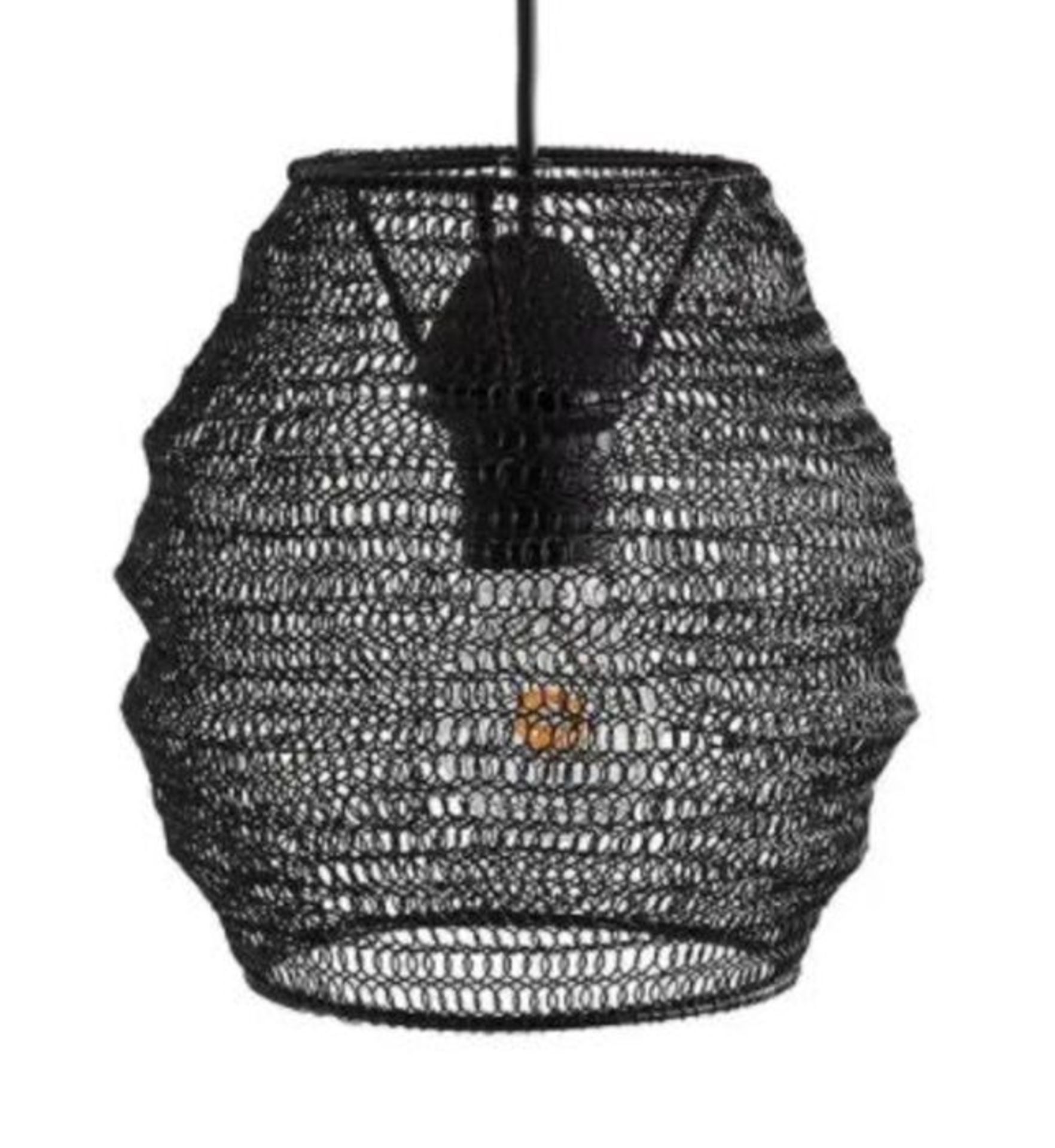 1 X MITA WIRED METAL PENDANT LIGHT, H21CM / GRADE A / RRP £32.00