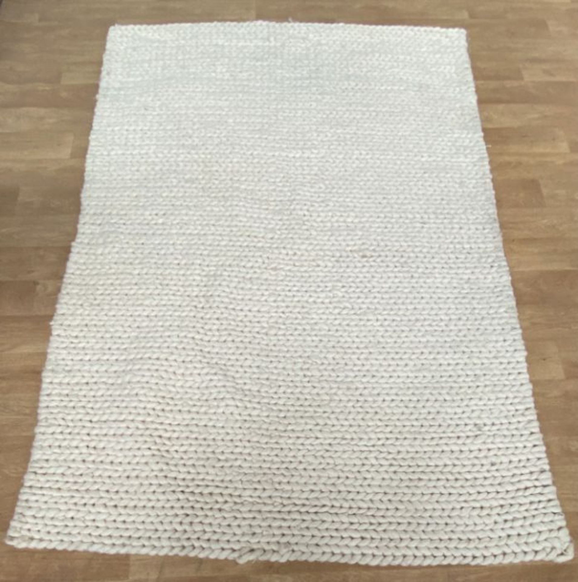 LA REDOUTE DIANO PURE WOOL KNIT EFFECT RUG (160X230)