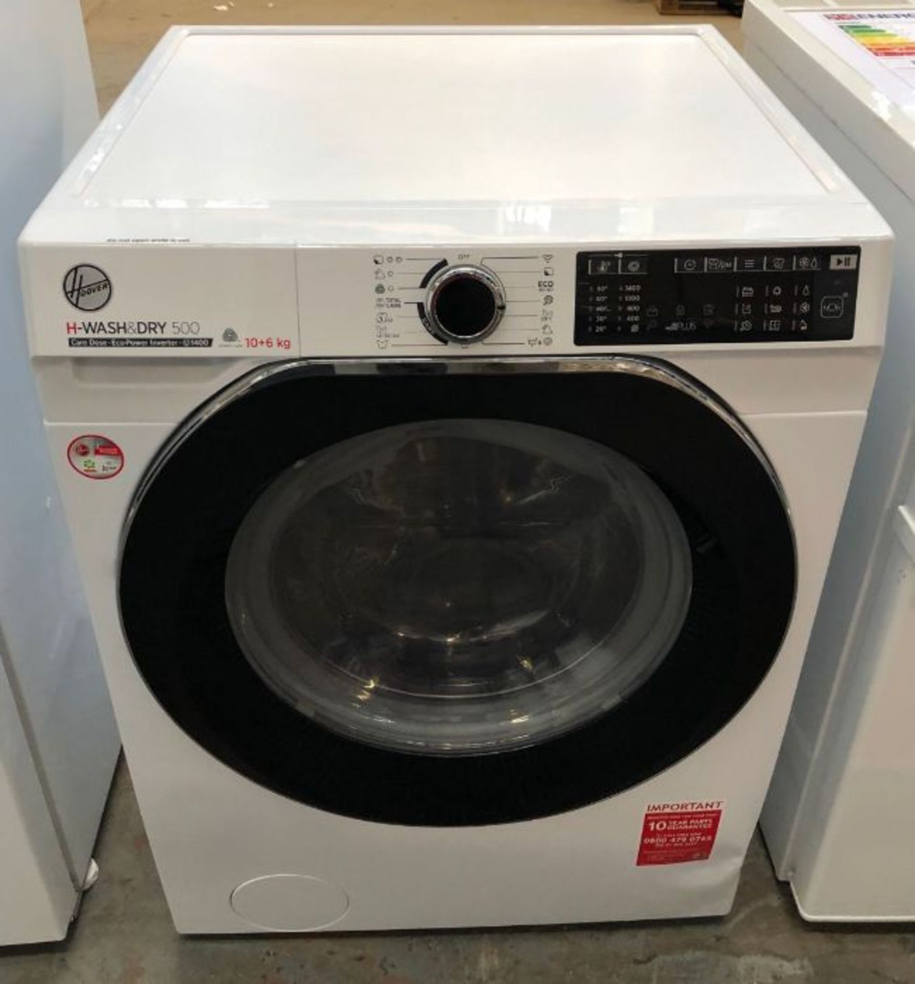 HOOVER H-WASH 500 HDD 4106AMBC-80 FREESTANDING WASHER DRYER