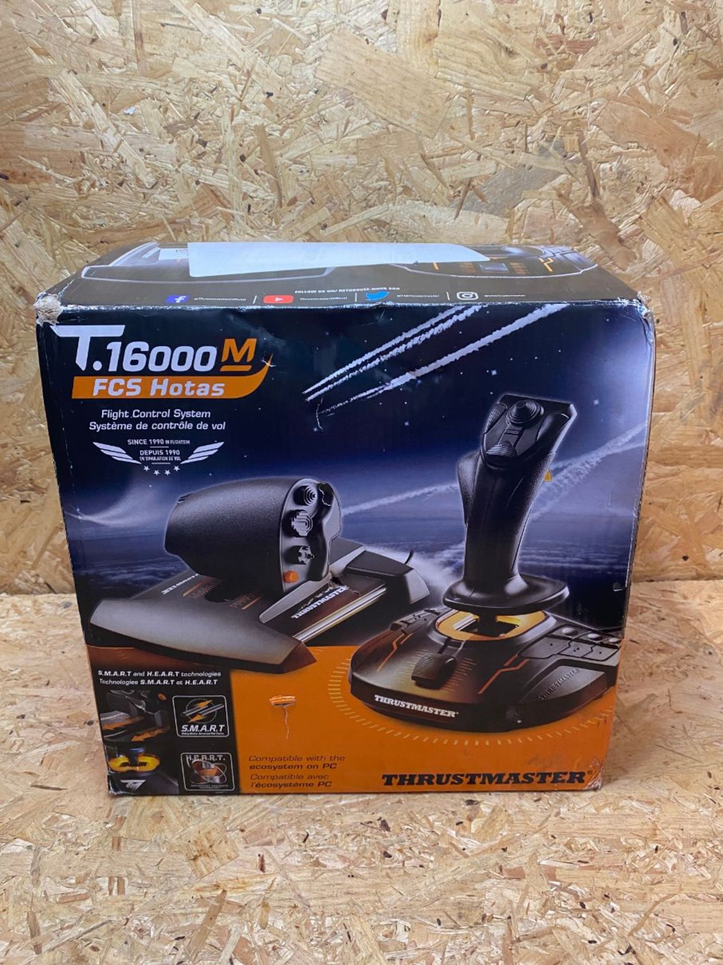 1 X THRUSTMASTER T16000M FCS HOTAS - JOYSTICK AND THROTTLE, T.A.R.G.E.T SOFTWARE, PC / RRP £129.99