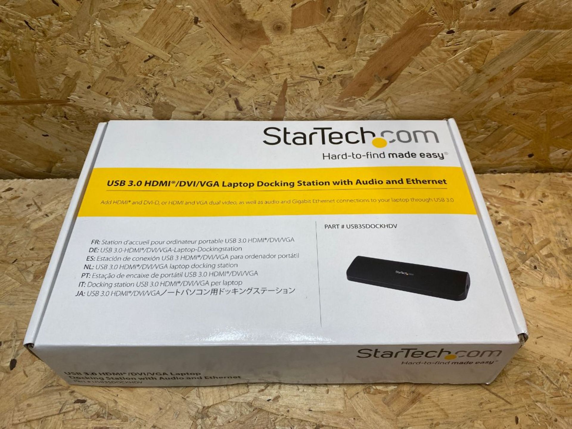 1 X STARTECH.COM USB 3.0 HDMI LAPTOP DOCKING STATION WITH AUDIO AND ETHERNET / RRP £104.99