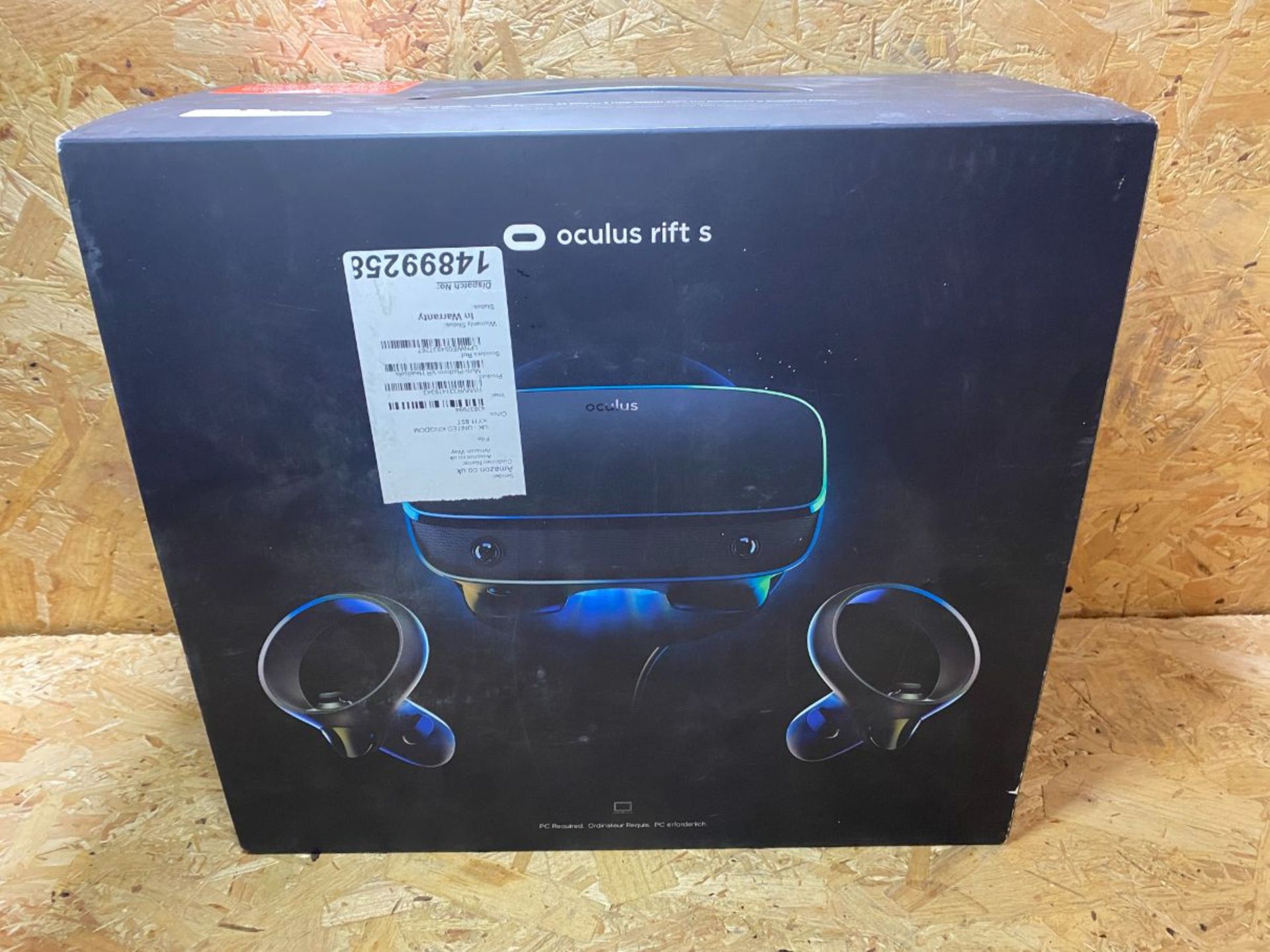 1 X OCULUS RIFT S VR HEADSET / RRP £299.99