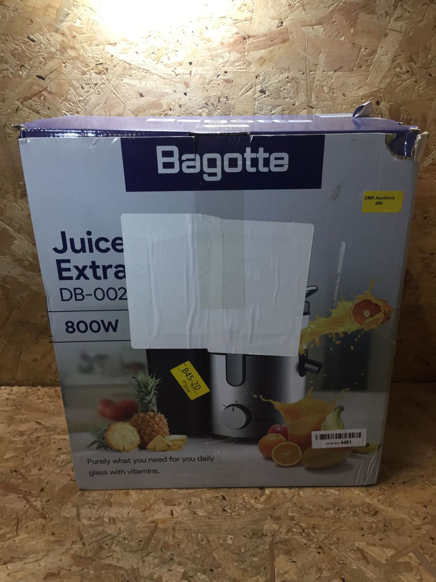 1 X BAGOTTE JUICE EXTRACTOR 800W / RRP £107.00