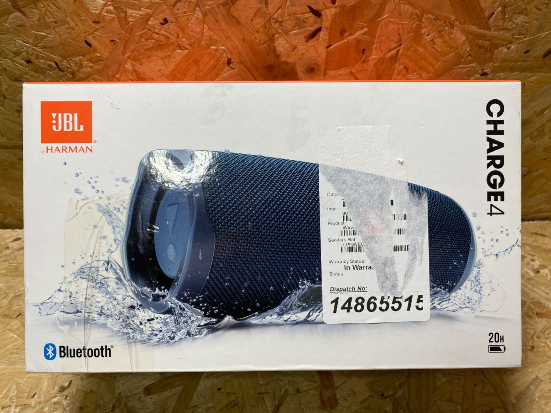 1 X JBL CHARGE 4 BLUETOOTH SPEAKER / RRP £159.99