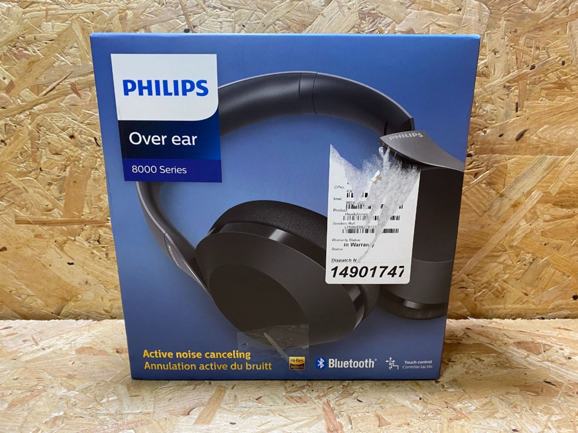 1 X PHILIPS OVER EAR 8000 SERIES HEADPHONES / RRP £129.99