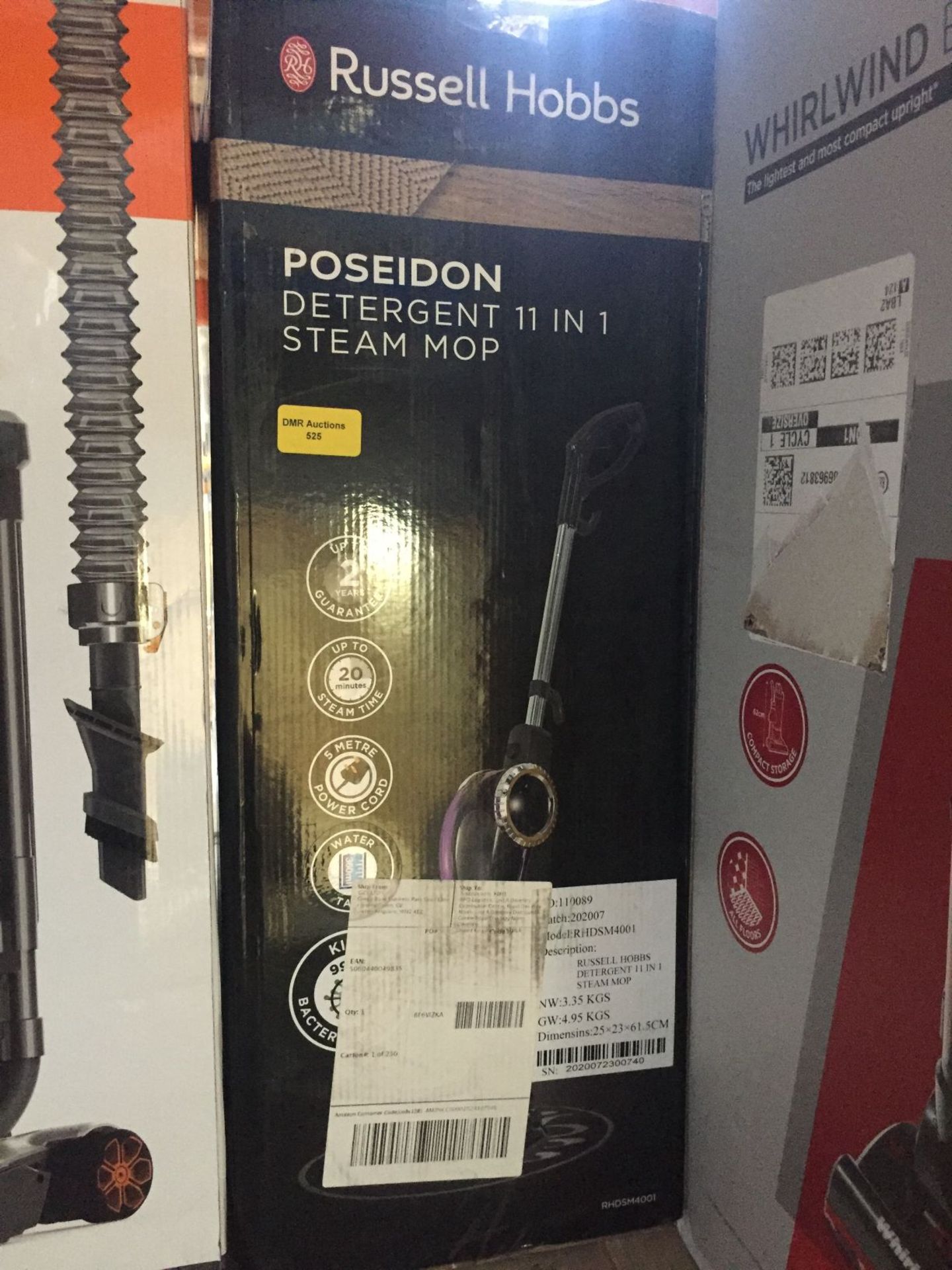 1 X RUSSELL HOBBS POSEIDON DETERGENT 11 IN 1 STEAM MOP / RRP £65.00