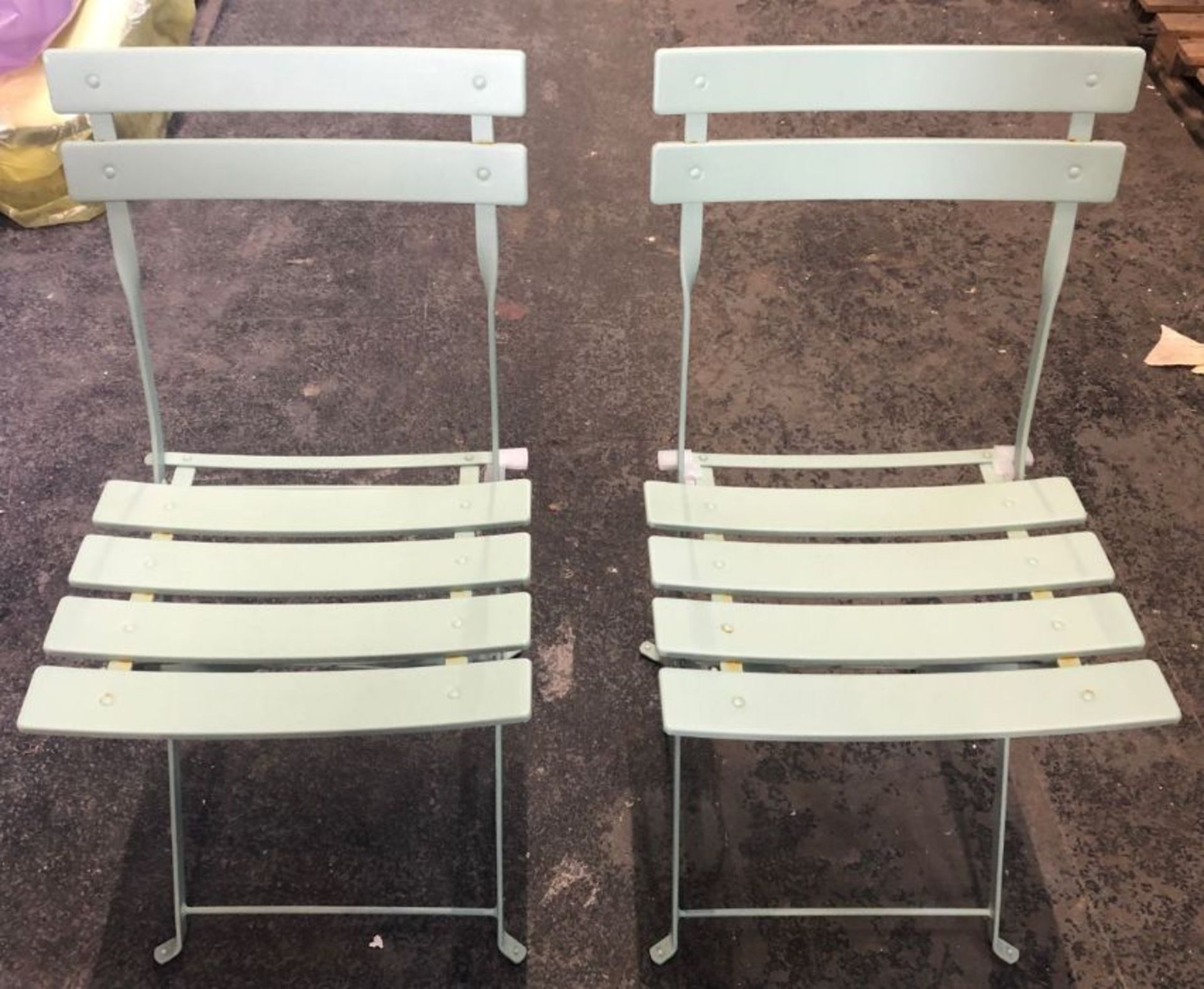 JOHN LEWIS CAMDEN GARDEN BISTRO TABLE & CHAIRS SET - GREEN - Image 2 of 4